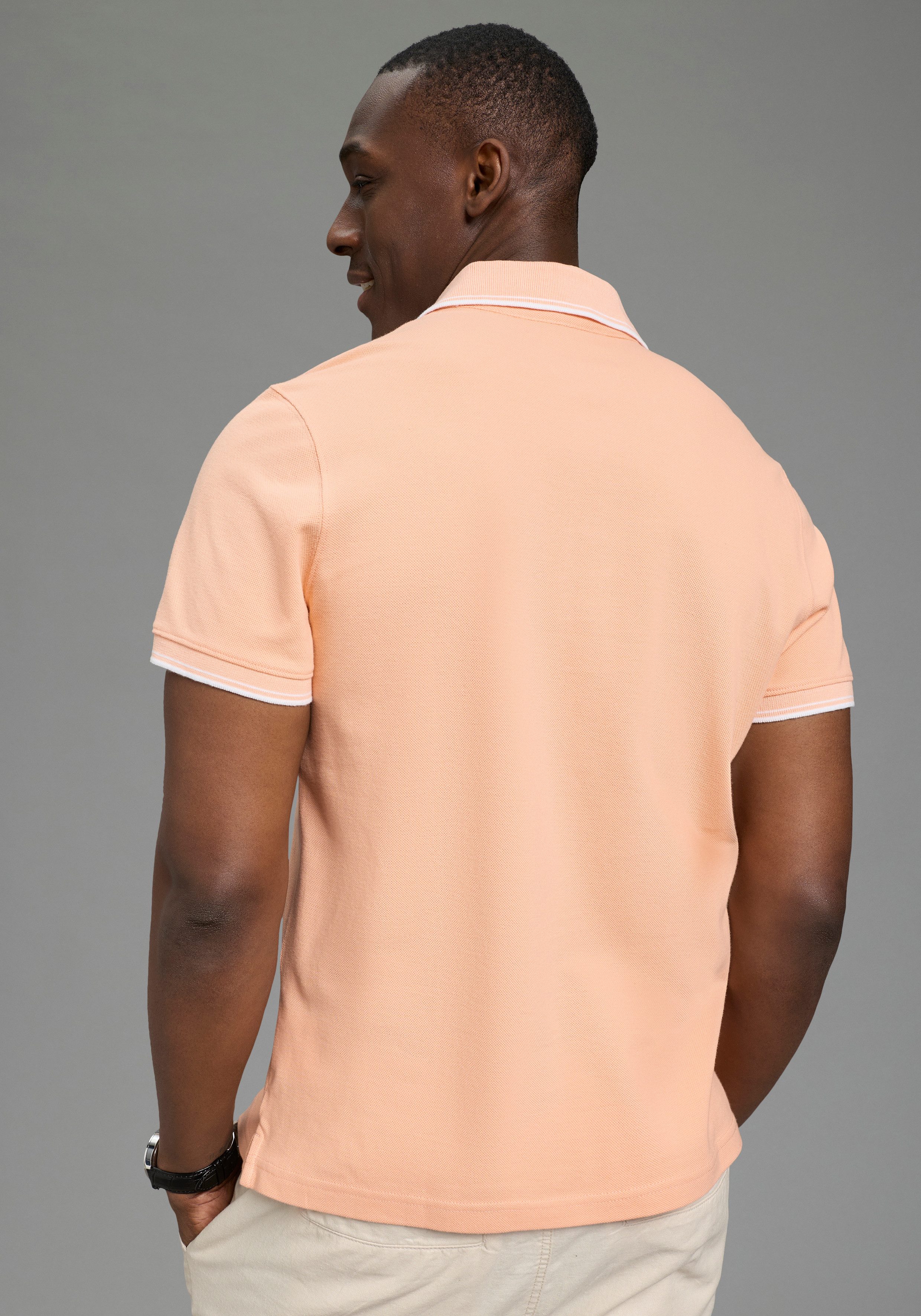 DELMAO Poloshirt Kurzarm, lockere Passform, Polokragen, für Tennis oder Golf