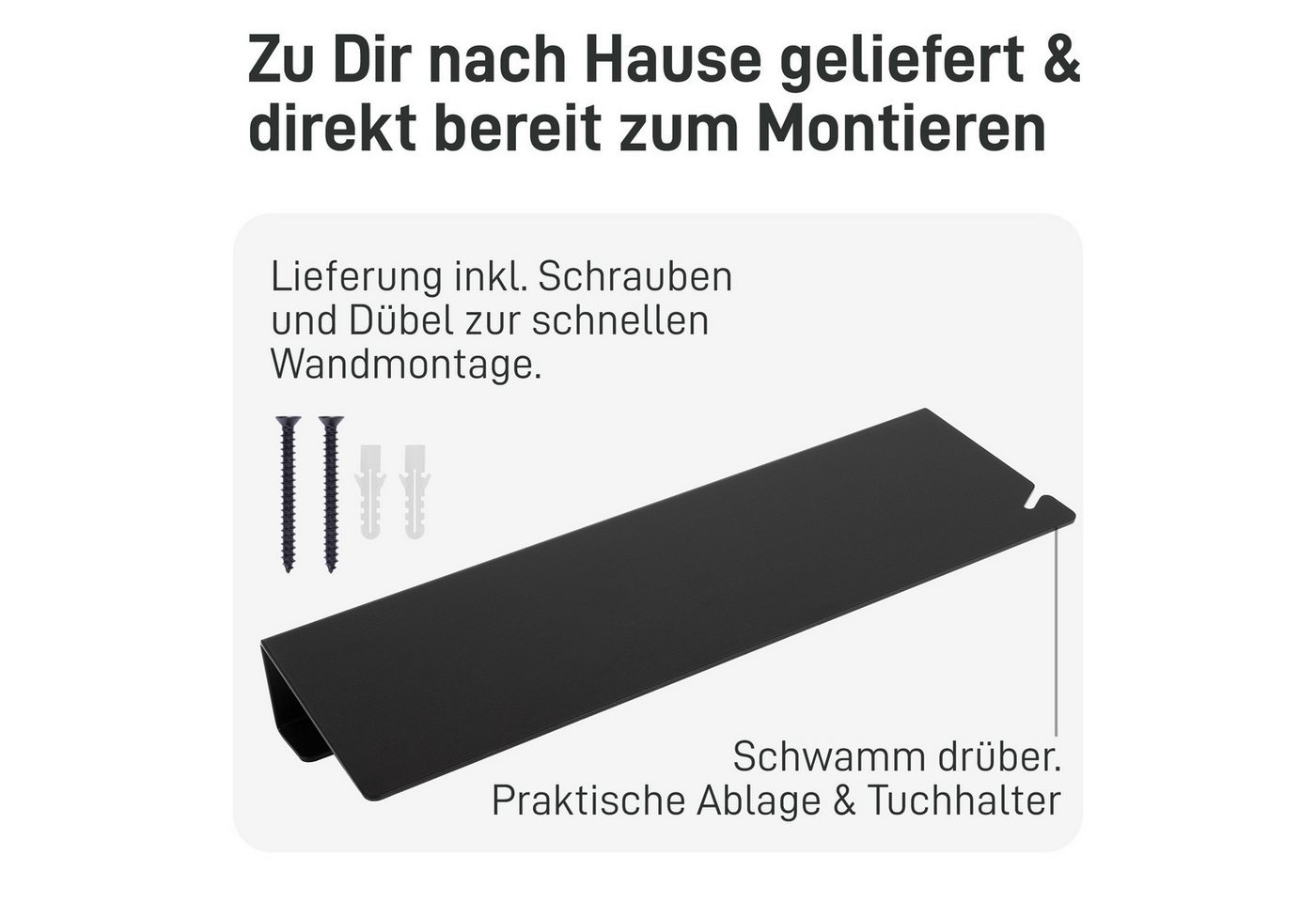 Thumbnail - Natural Goods Berlin Duschabzieher KLEAN, (Abzeiherhalterung), Abziehhalter, Duschabzieherhalter, Halterung für Duschabz...