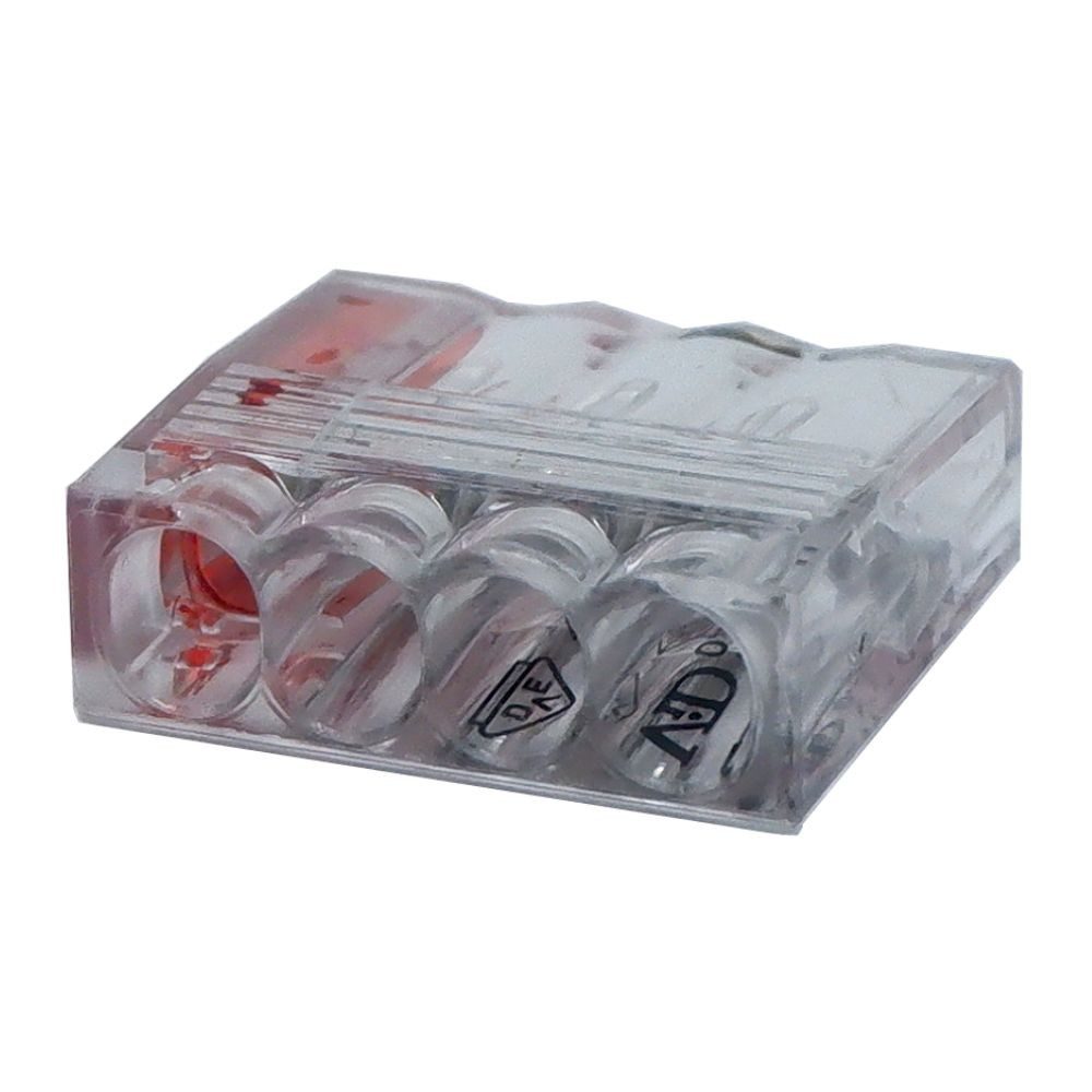Verbindungsklemme VC04 Mini-Steckklemme 100 Stück, 4-polig, 0,5 - 2,5 mm²