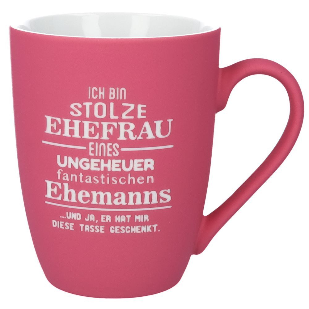 Spruchreif® Tasse SOFT-TOUCH-Tasse mit Gravur · Hochzeitsgeschenk · Valentinstag