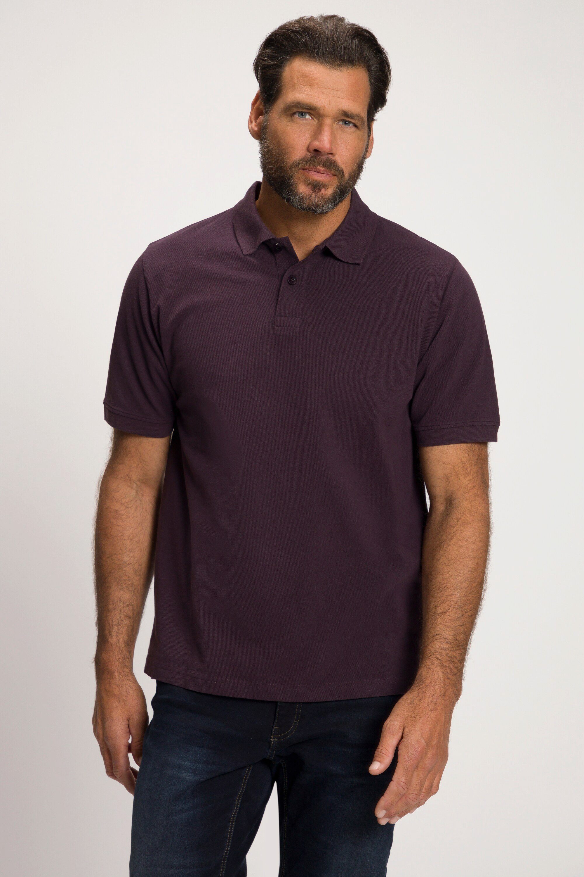 JP1880 Poloshirt Poloshirt Basic Halbarm Piqué bis 10XL dunkel violett