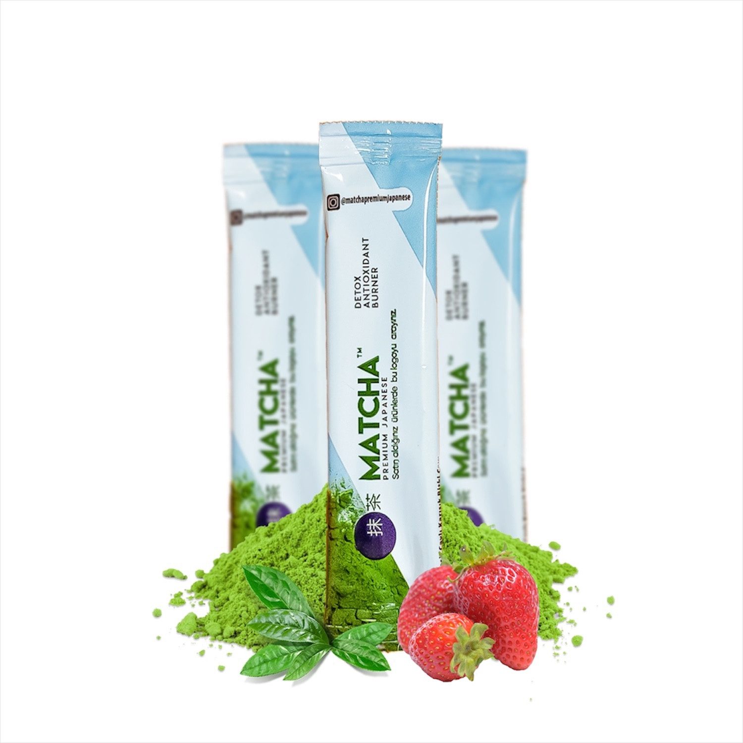 Bilge İlaç Tee Grüner Matcha – Tee Spırulına & Erdbeeraroma – 20 Stück, 160 g, Grüner Matcha – Tee Spırulına & Erdbeeraroma – 20 Stück
