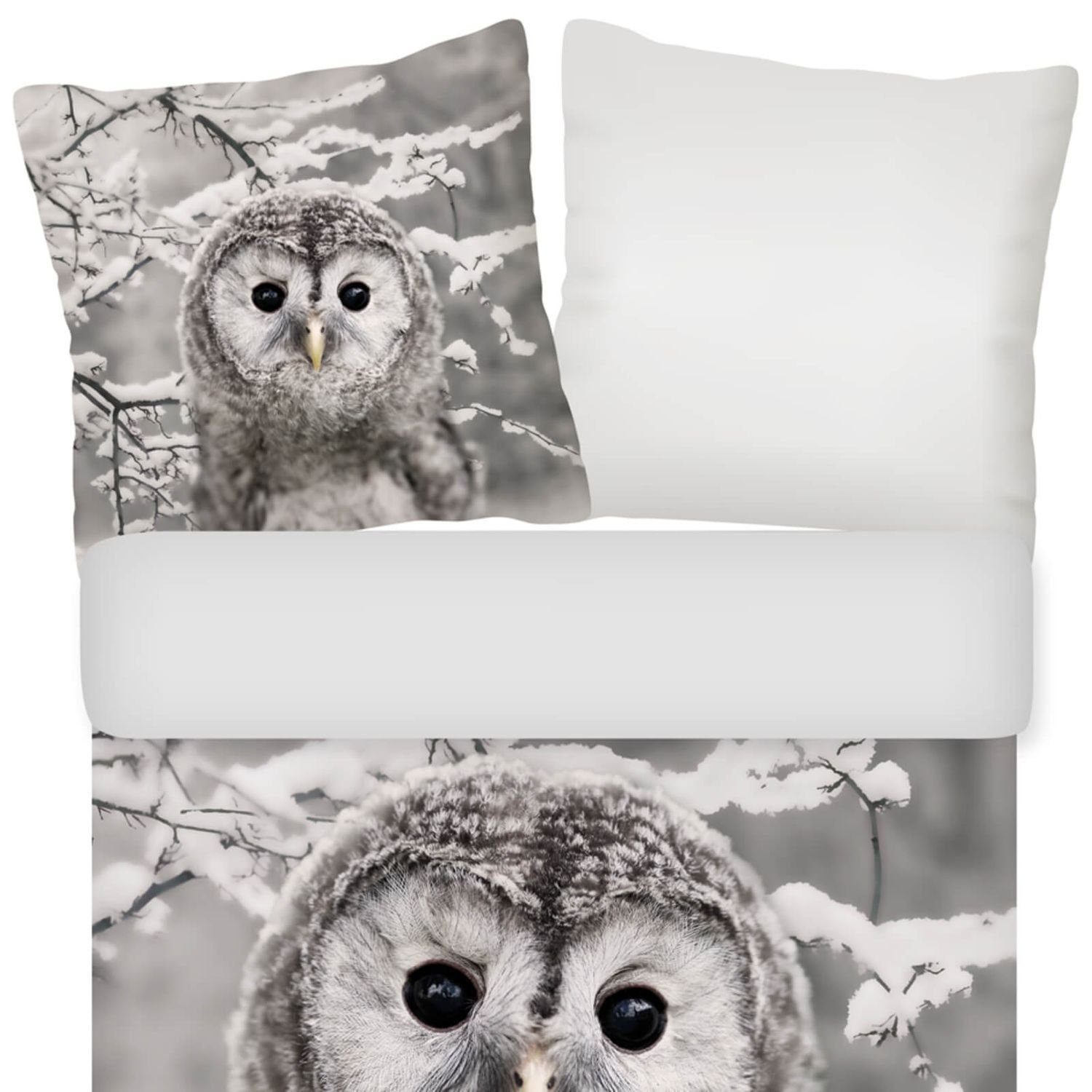 ESPiCO Kinderbettwäsche Eule Flanell Trendy Bedding, günstig online kaufen