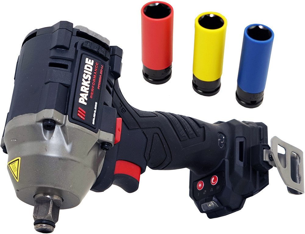 PARKSIDE PERFORMANCE® Akku-Drehschlagschrauber 20V Akku ½" Ударний гайковерт 600Nm 1,26kg PPDSSA 20, 3000 U/min, 600 Nm, Inkl. praktischen Aufbewahrungskoffer