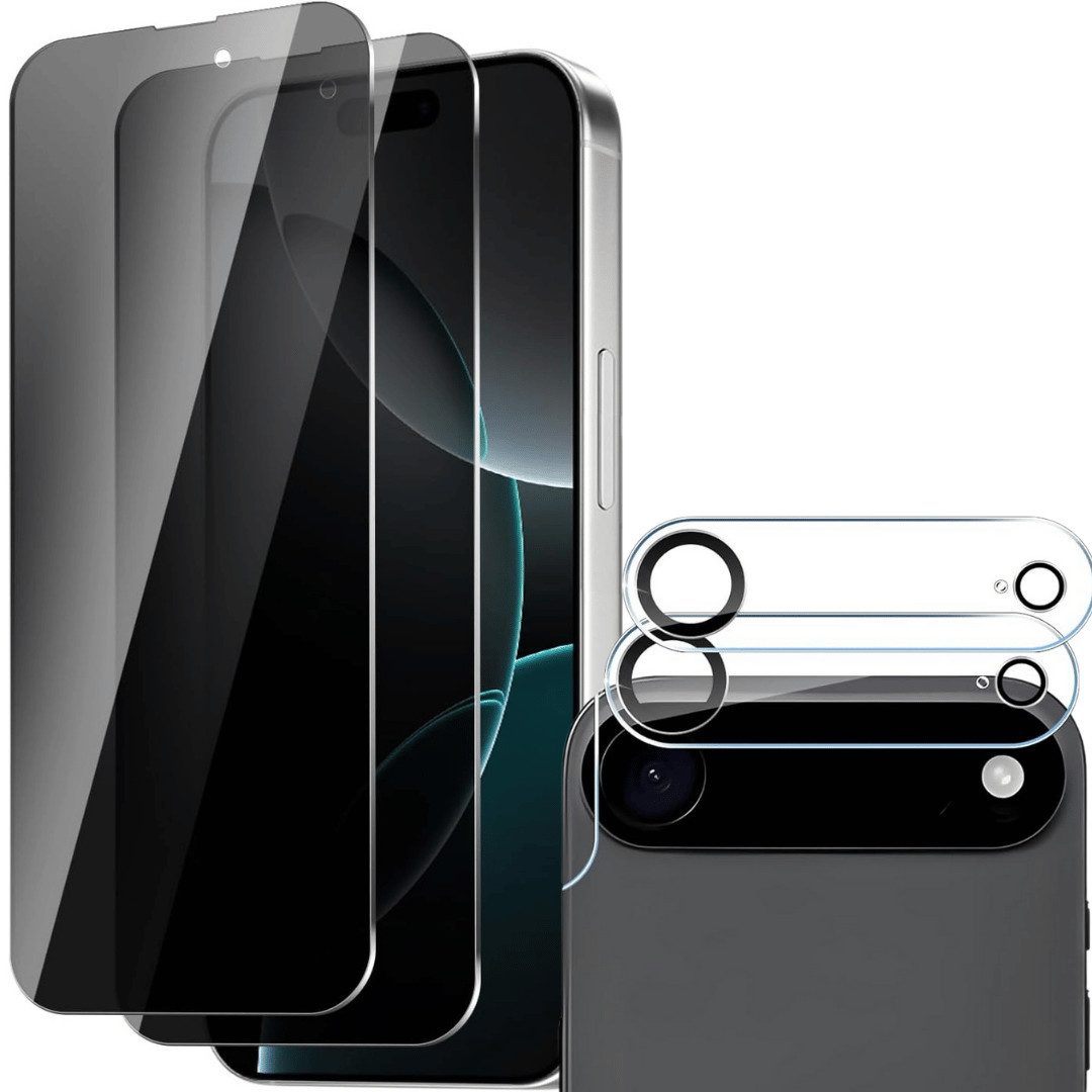SmartUP Displayschutzglas 2X Schutzglas für iPhone Air Blickschutz Display Kamera Full Screen 9H für iPhone Air, 4 Stück, Anti-Spy, Blickschutz, Privacy