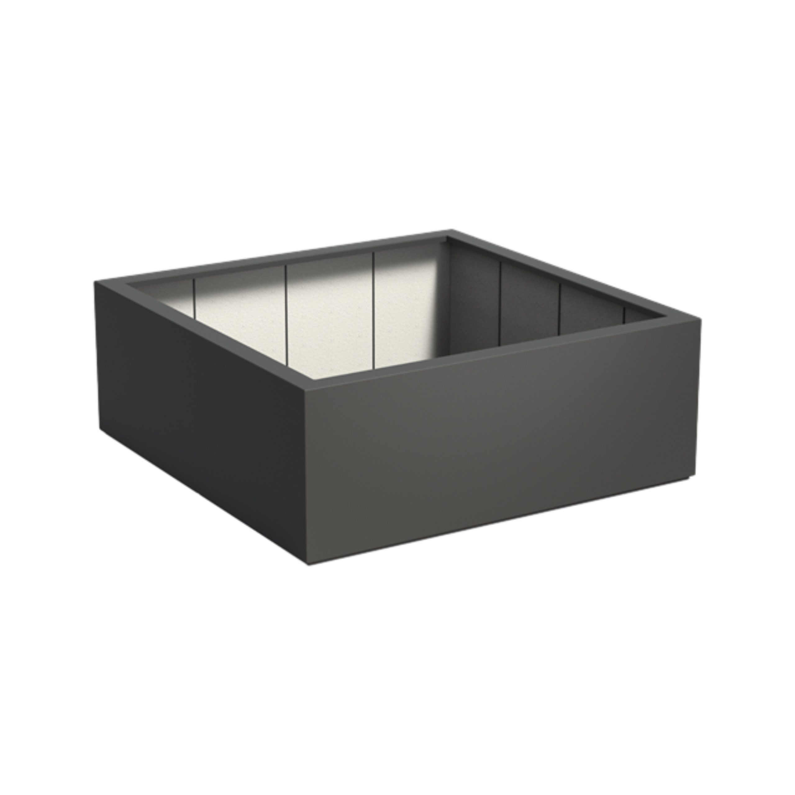 Adezz Pflanzkübel Adezz Pflanzgefäß Carrez Standard Quadrat aus Corten-Stahl