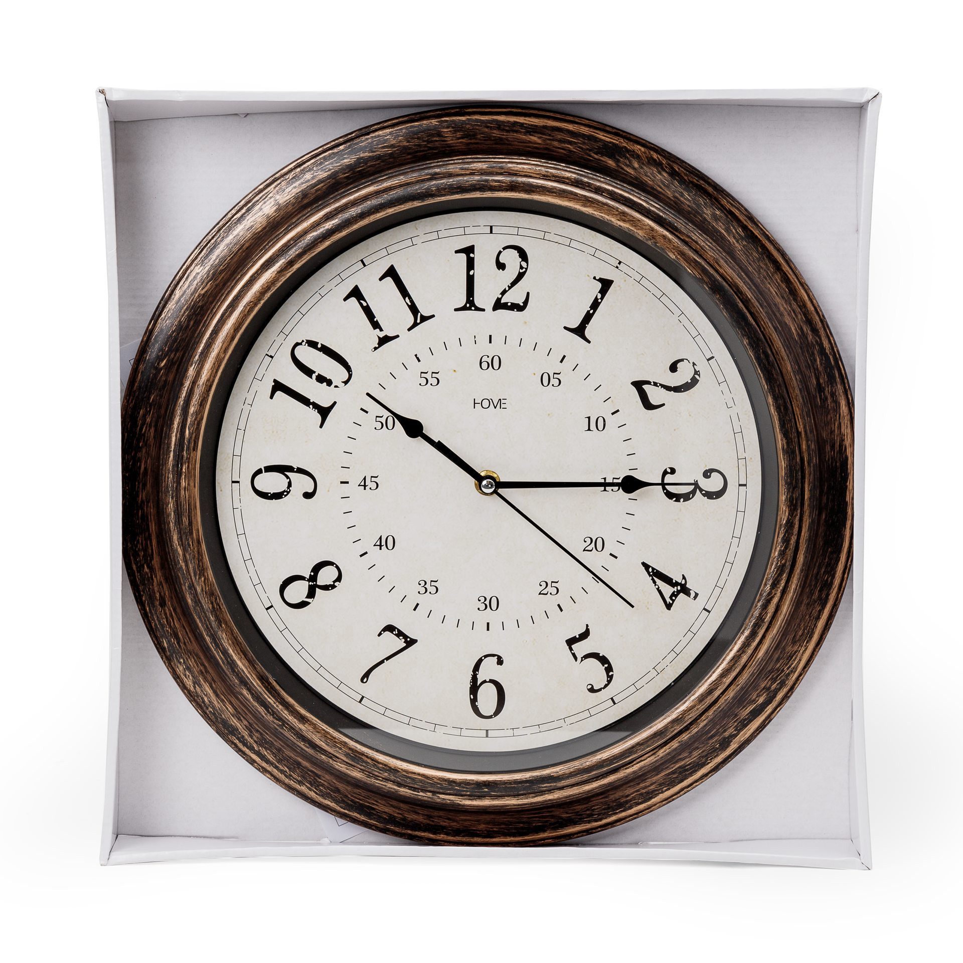Platinet Wanduhr PZSL Wanduhr Spell 39 cm geräuschlos im Vintage Design