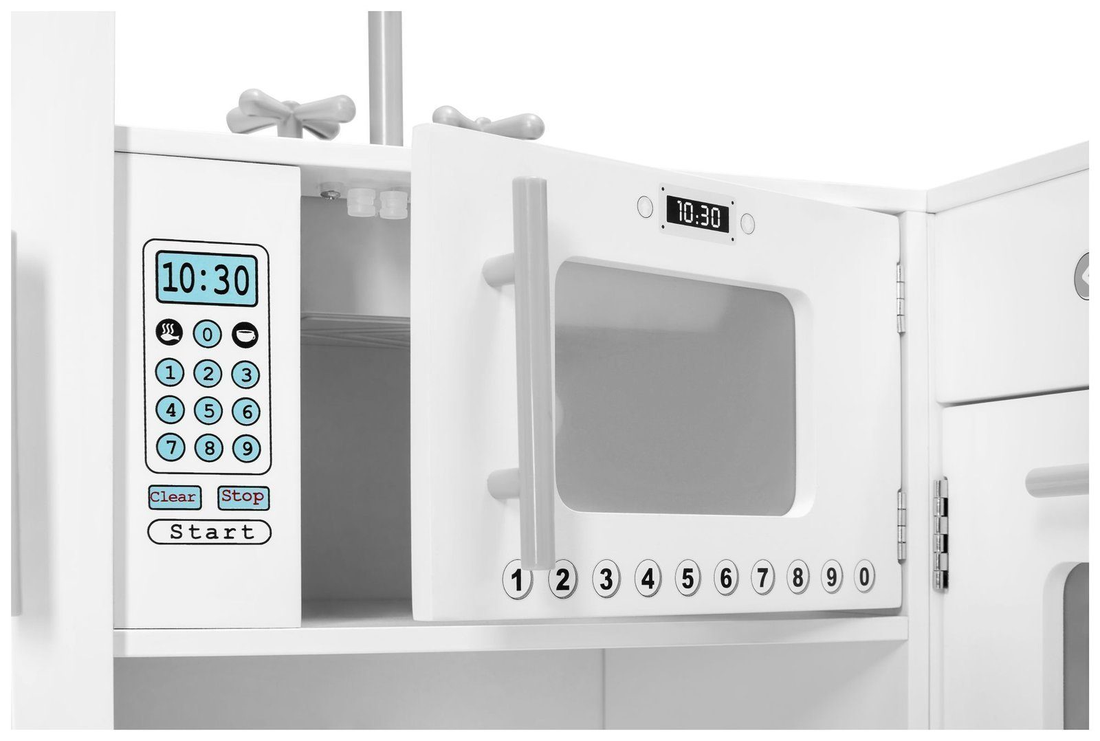 Mamabrum Spielküche XXXL Holzküche für Kinder in Weiß - Komplettset mit Koc günstig online kaufen