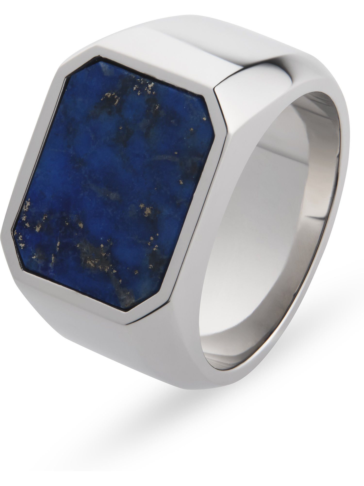 FAVS Fingerring FAVS Herren-Herrenring Edelstahl 1 Lapislazuli, Lapislazuli, behandelt