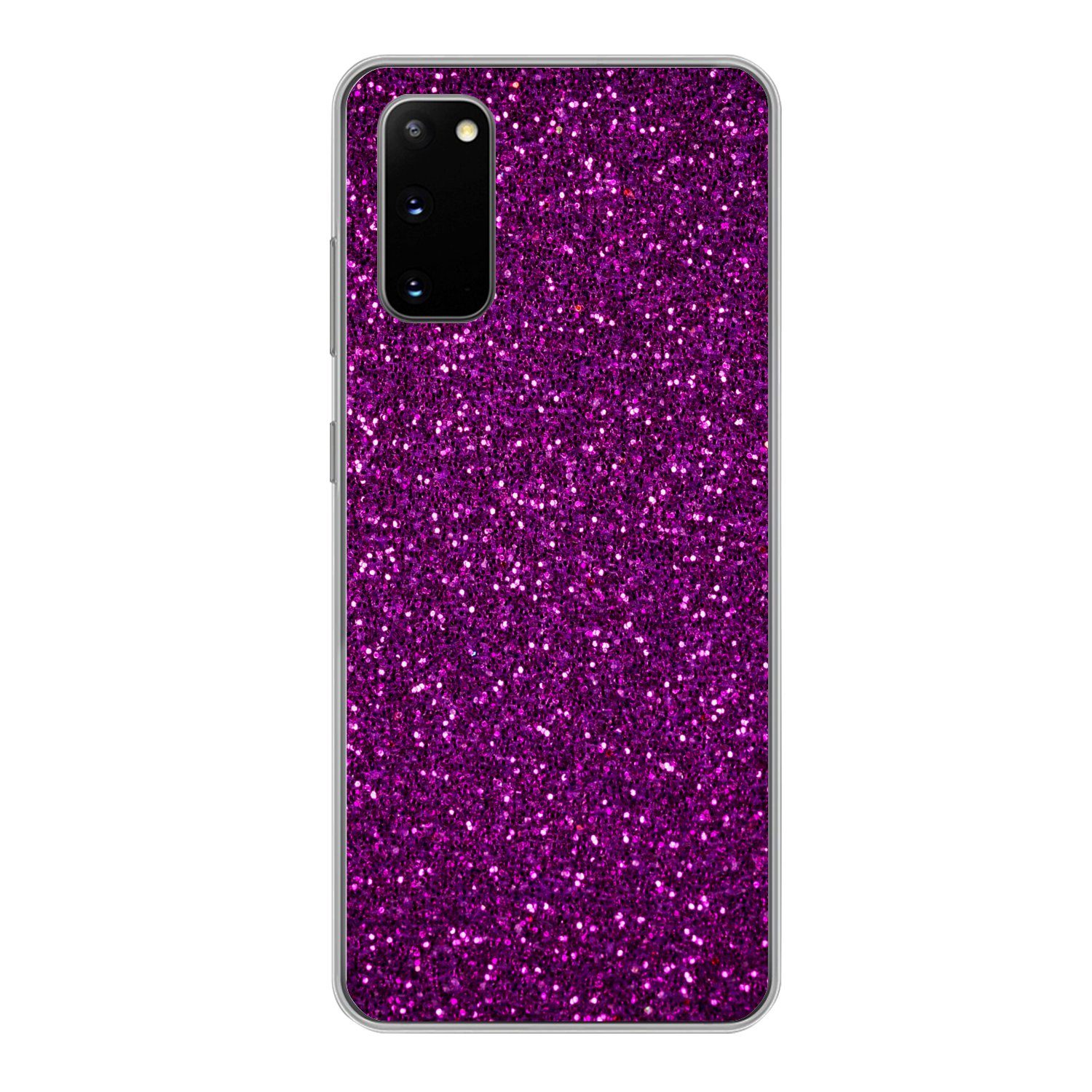 MuchoWow Handyhülle für Samsung Galaxy S20 Lila - Rosa - Muster - Abstrakt, Phone Case, Silikon, Schutzhülle Dünn