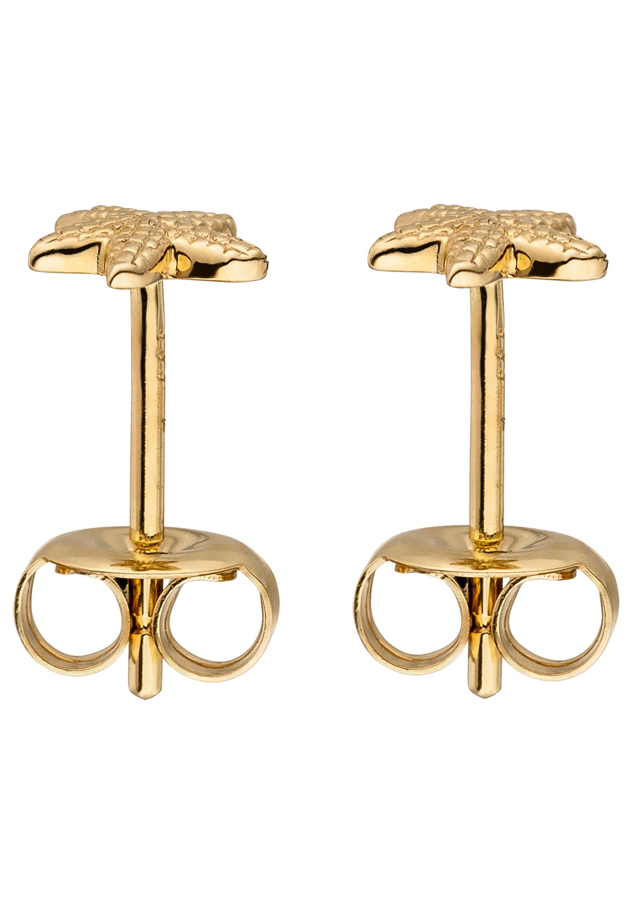 JOBO Paar Ohrstecker Ohrringe Seestern, 585 Gold