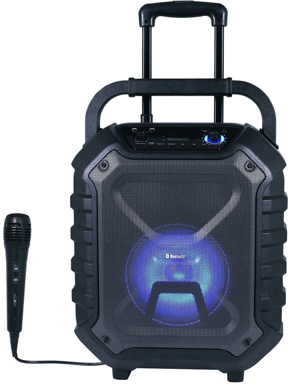 LCD Akku, und (400 und Reflexion Anzeige W, Bluetooth, USB, AUX-IN EQ-Funktion) Party-Lautsprecher DJ900BT