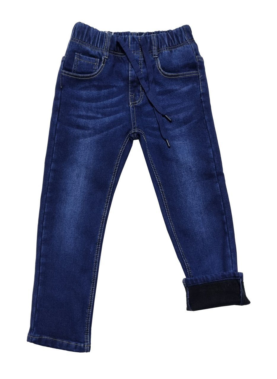 Fashion Boy Thermojeans Thermohose Winterhose Schneehose gefütterte Jeans, JT163 mit Fleece gefüttert