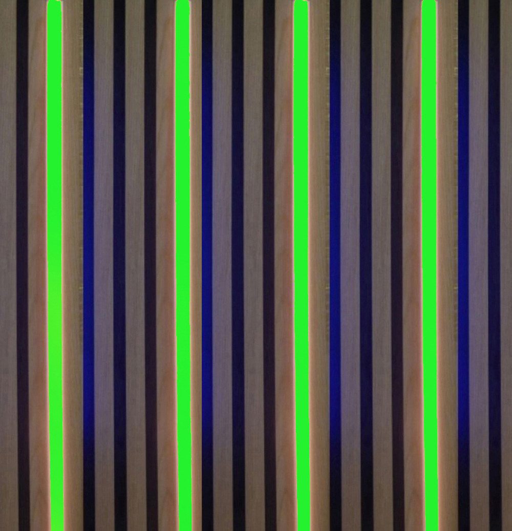 XENON LED Dekolicht 3729 LED Leuchte Kunststoff Schiene 4x150cm Netzteil Grün, Xenon / Grün