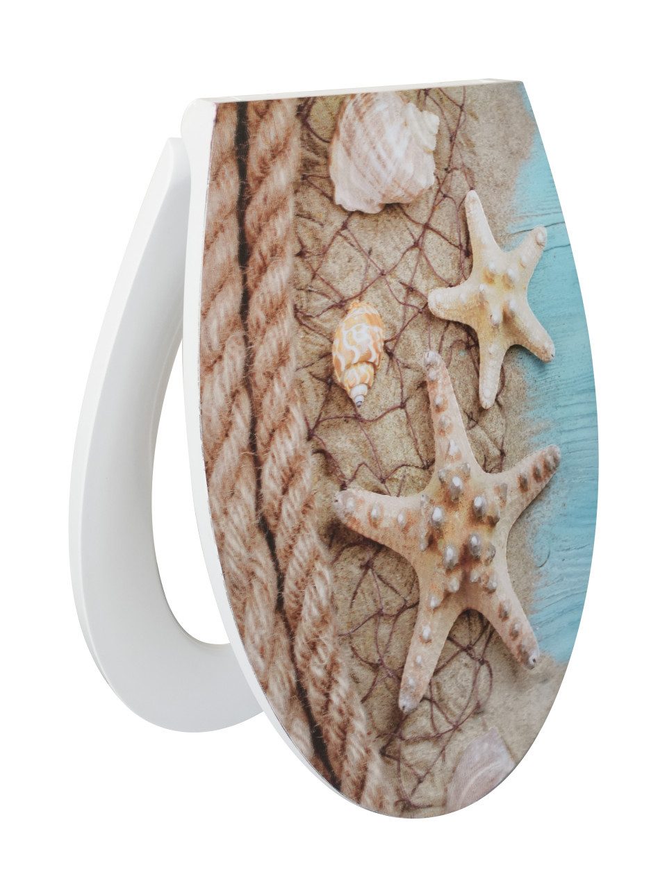 Primaster WC-Sitz Primaster WC-Sitz mit Absenkautomatik Ocean Breeze, Abnehmbar Absenkautomatik