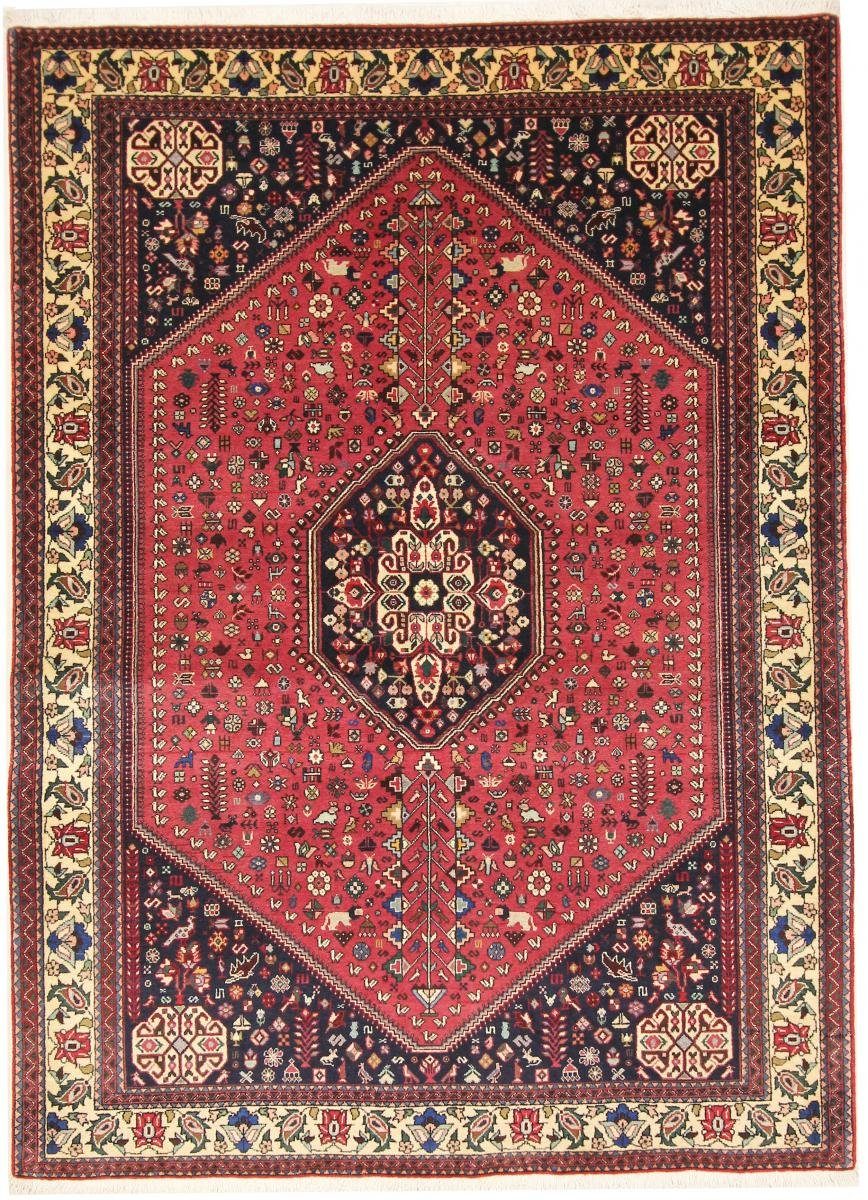 Orientteppich Abadeh 149x206 Handgeknüpfter Orientteppich / Perserteppich, Nain Trading, rechteckig, Höhe: 8 mm