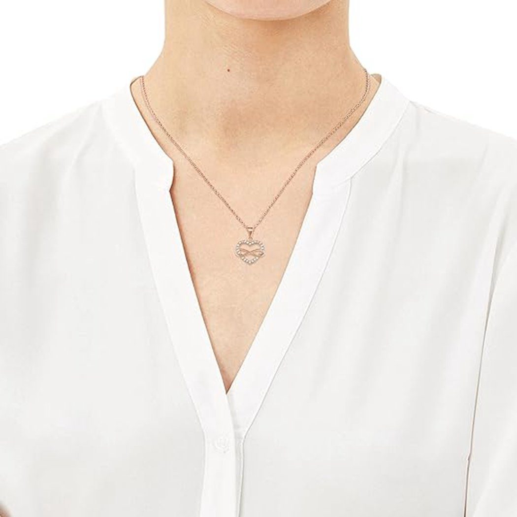 Sterlingsilber mit Charm-Kette aus für TUABUR Anhänger Damen 925er Halskette