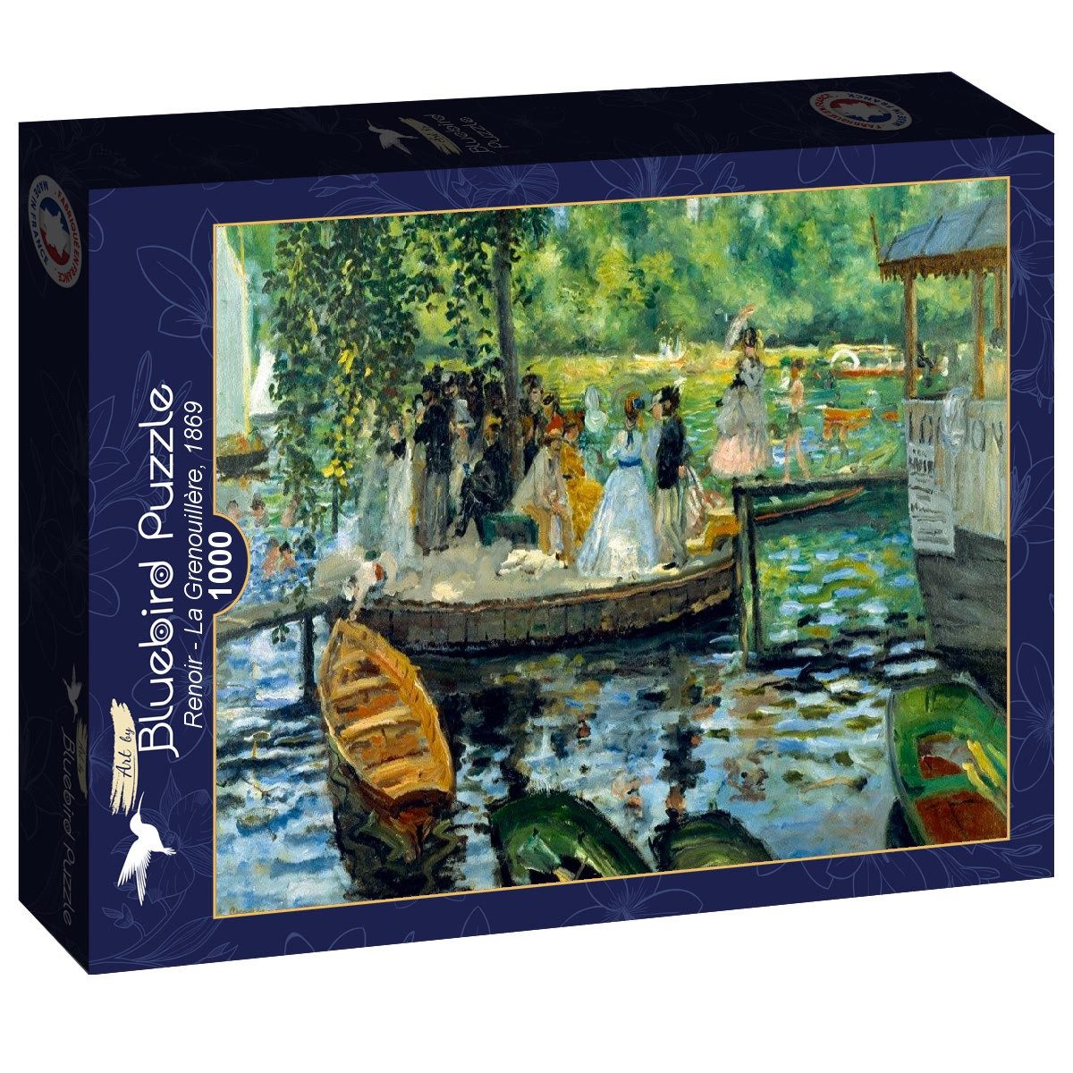 Bluebird Puzzle Puzzle Renoir - La Grenouillère, 1869, Puzzleteile