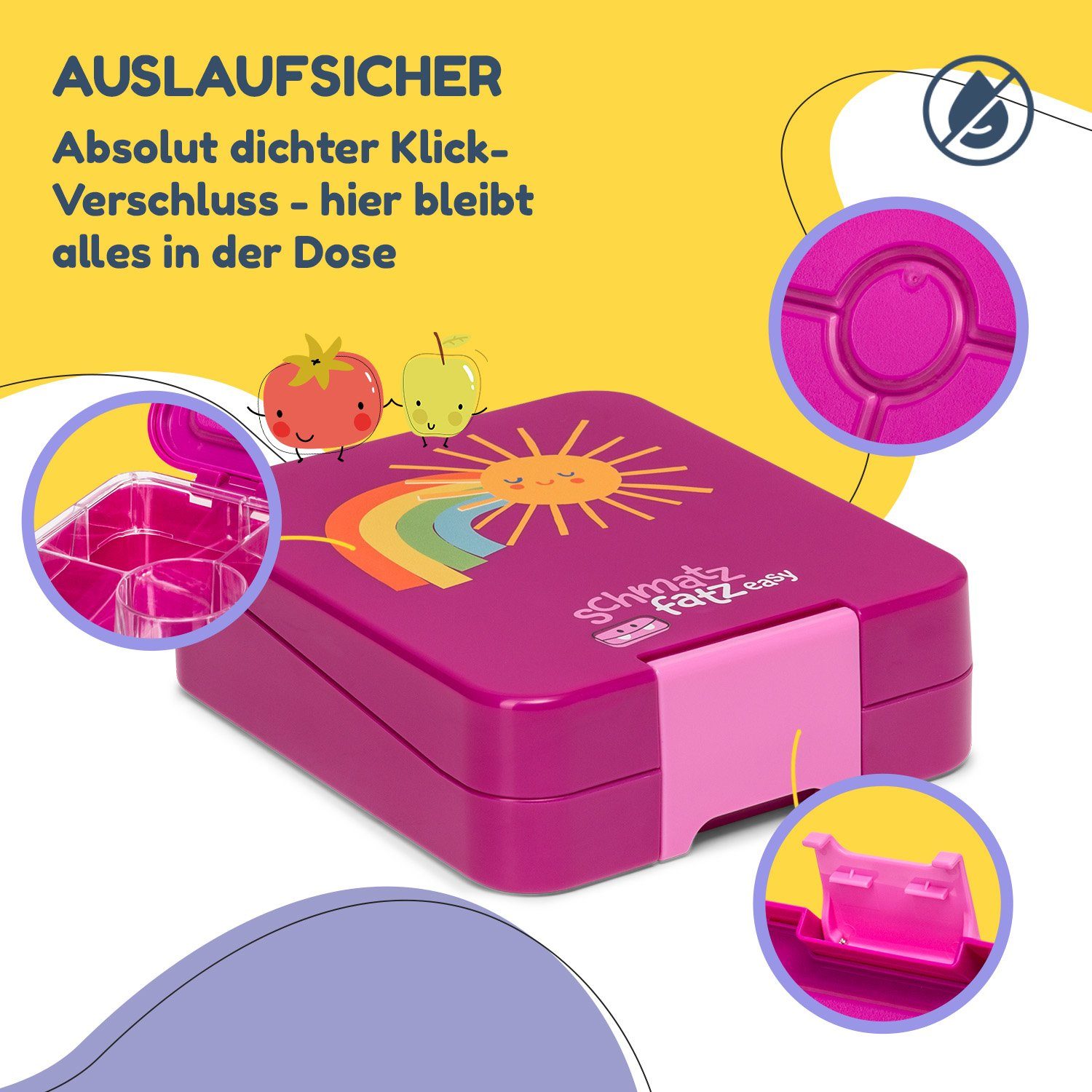 FHX001-SF-NL-prsn, Klarstein Frischhaltedose Purple Sun Kunststoff, (Packung)