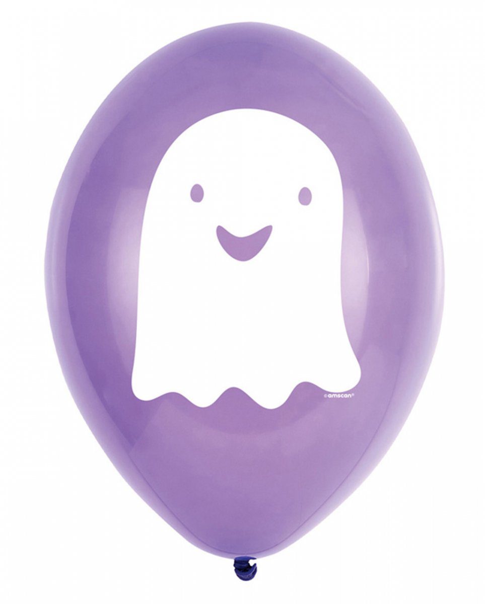 Horror-Shop Dekofigur Halloween Luftballon mit freundlichem Geist als Mo