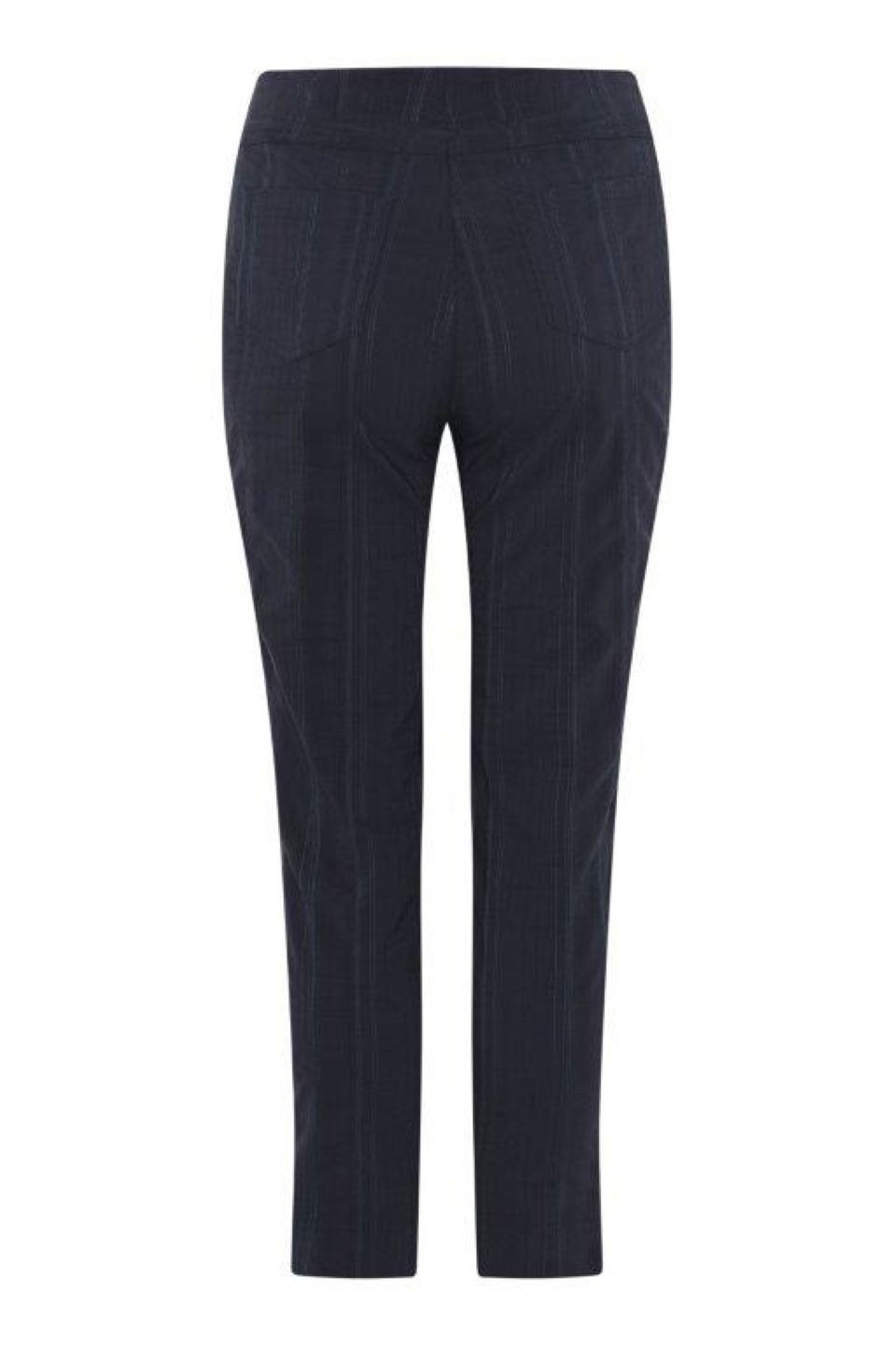 ROBELL Stoffhose Style BELLA Capri 7/8 Sommer-Hose Seersucker Pflegeleicht und schnell trocknend