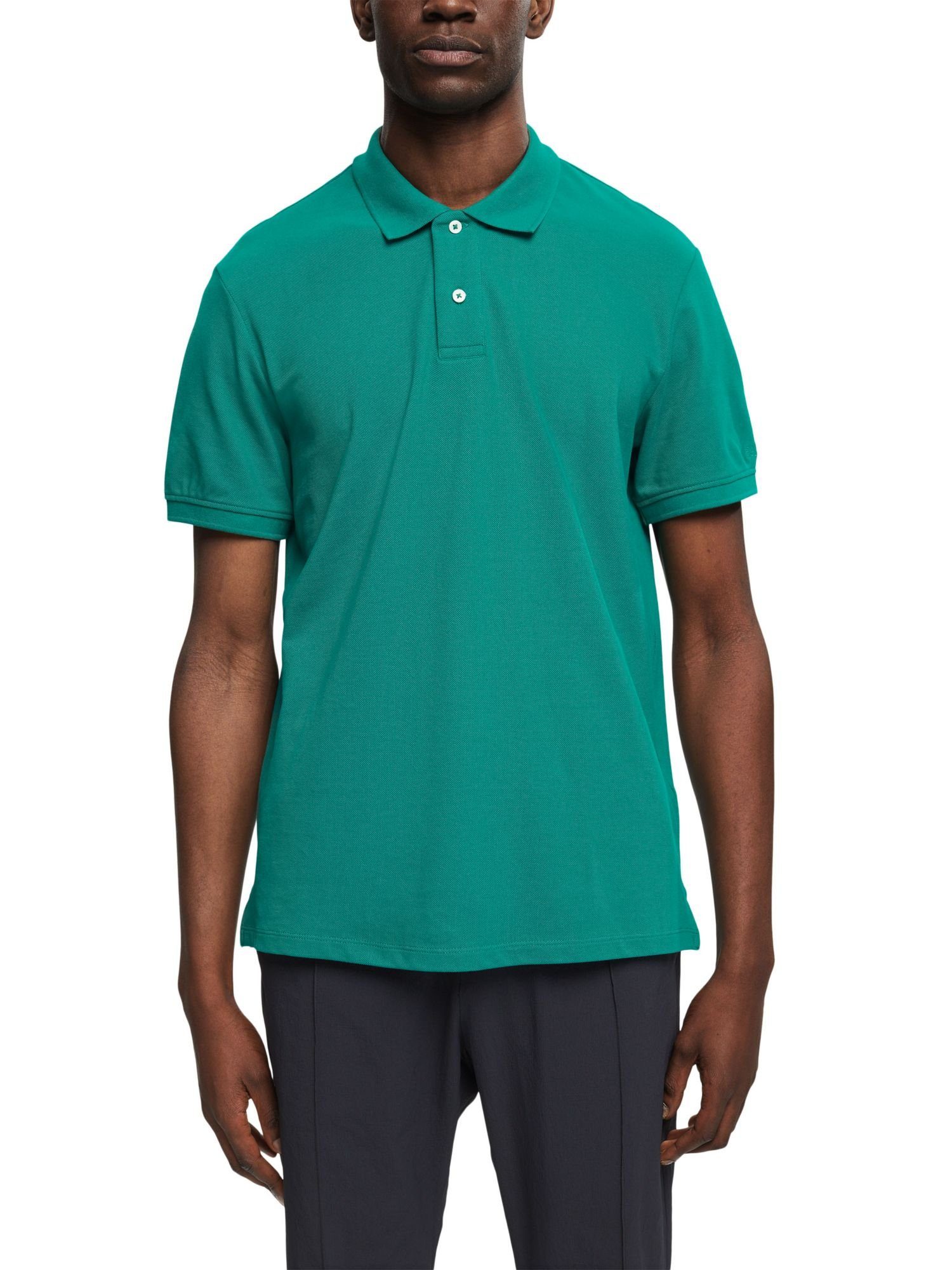 EMERALD Slim Fit Poloshirt GREEN Poloshirt Esprit