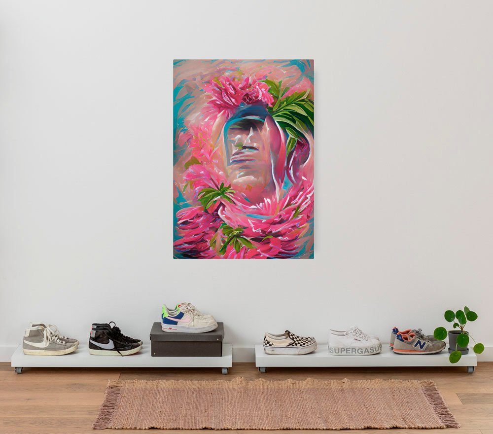 Komar Leinwandbild Hawaiana - Größe 40 x 60 cm, Natur (1 St), Keilrahmenbild mi Echtholzrahmen