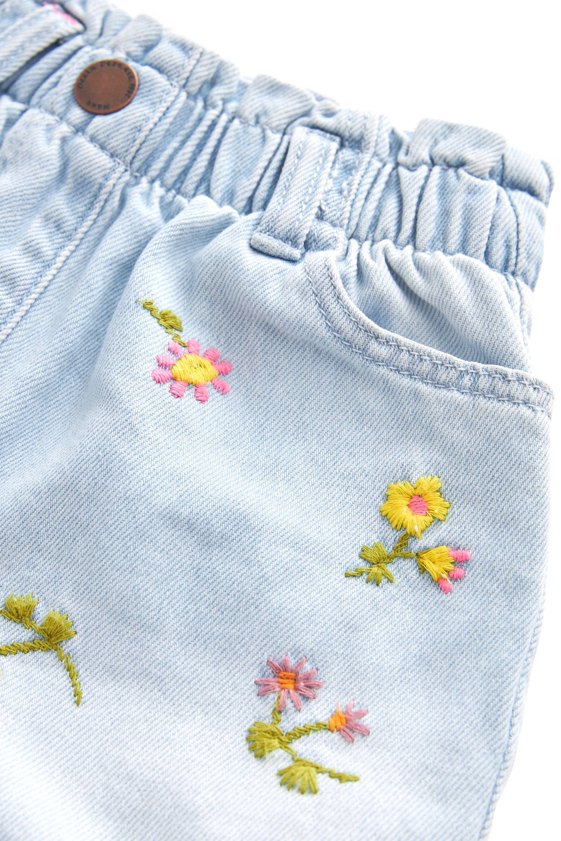 (1-tlg) Blumenstickerei Jeans mit Shorts Next