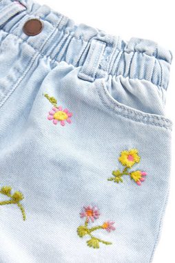 Next Shorts Jeans mit Blumenstickerei (1-tlg)
