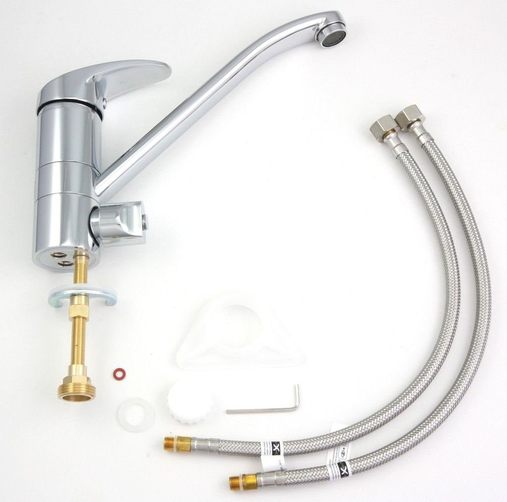 Eisl Spültischarmatur GRANDE VITA CLASSIC mit 3/4" Geräteanschluss Hochdruck Küchenarmatur Chrom