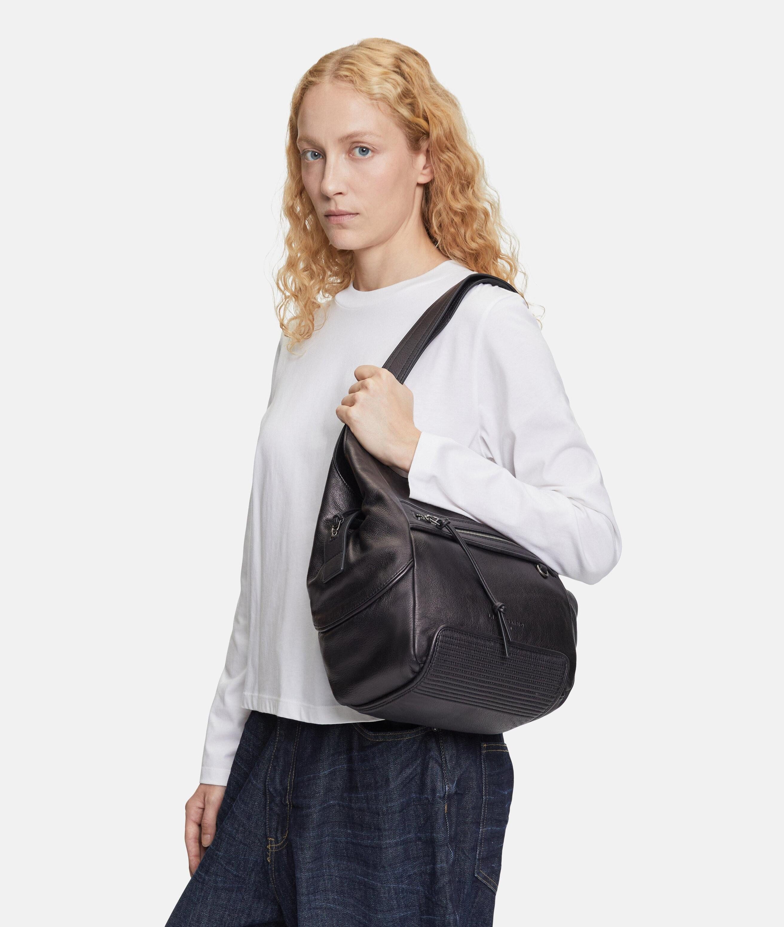 Liebeskind Berlin Handtasche Lilly II Tote M, Geräumige Beuteltasche aus weichem Yakleder – Bild 4 von 4