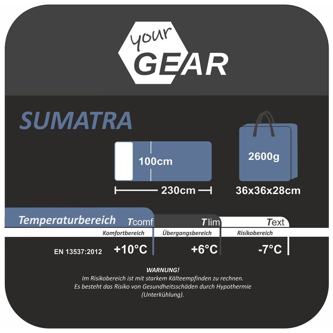 yourGEAR Deckenschlafsack yourGEAR XXL Schlafsack Sumatra -7°C Deckenschlaf günstig online kaufen