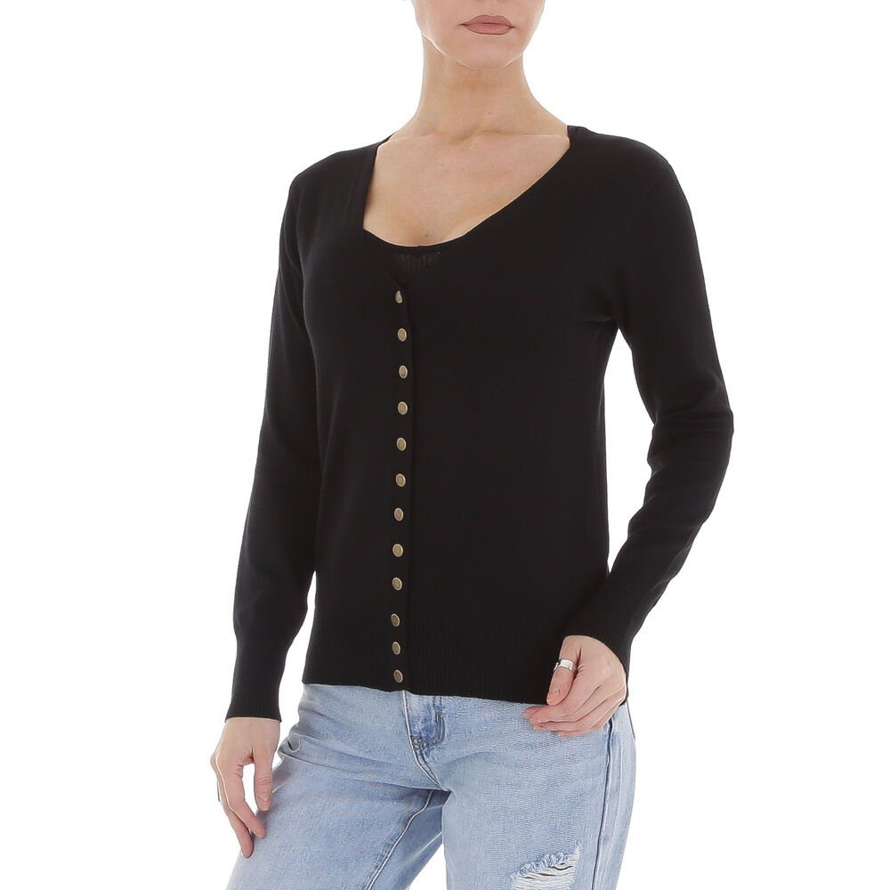 Ital-Design Strickjacke Damen Freizeit Stretch Strickjacke günstig online kaufen
