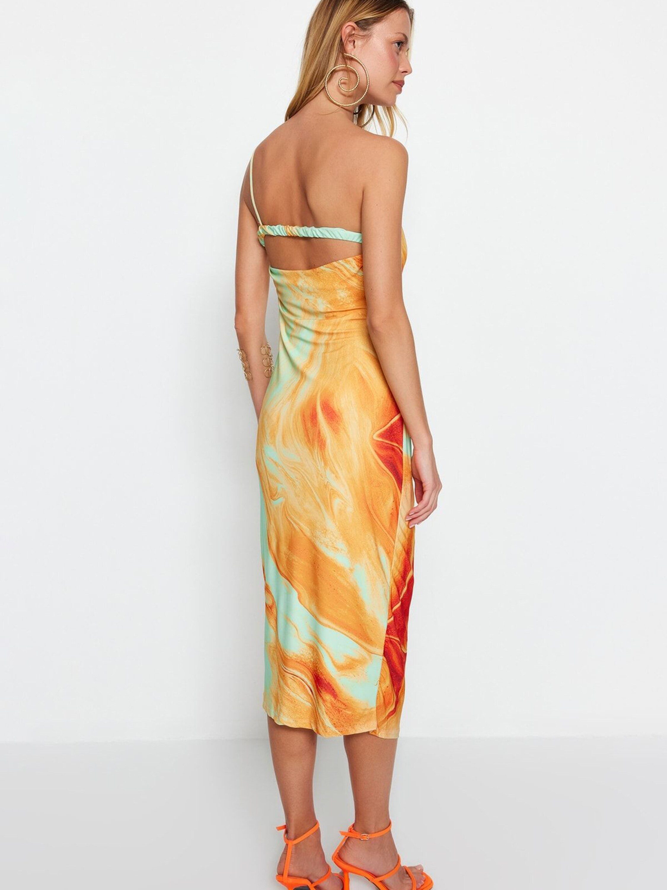 Trendyol Cocktailkleid (1-tlg) Cut-Outs günstig online kaufen