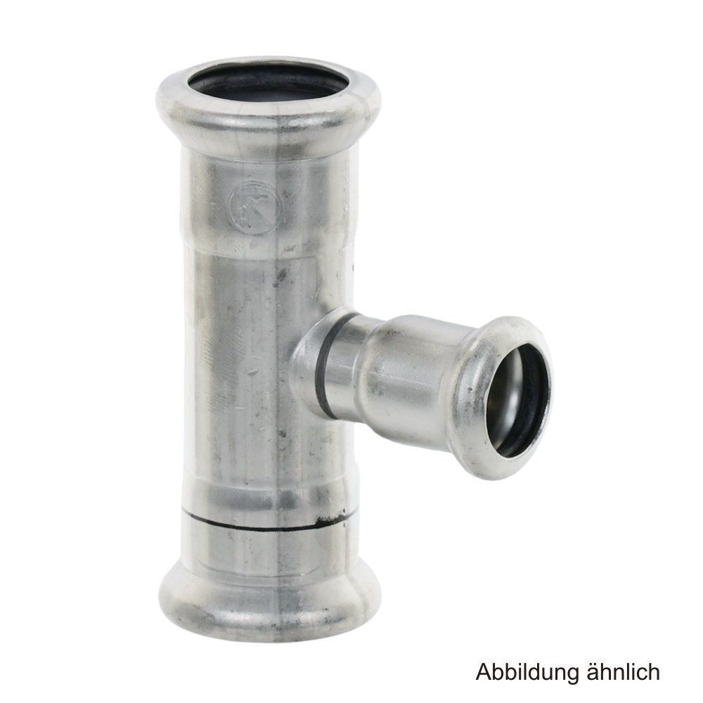 VSH Wasserrohr VSH XPress Edelstahl 304, R2415 T-Stück, 35-28-35 mm