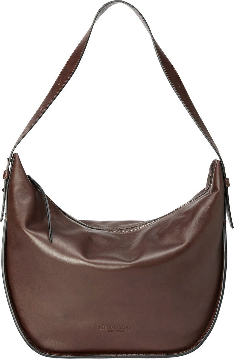 Marc O'Polo Hobo Tally Hobo Tasche Dark Walnut, Ritssverschluss