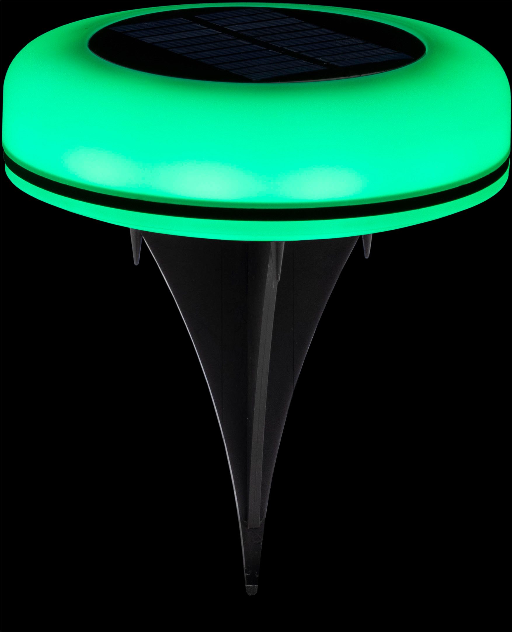 Luxform Gartenleuchte Luxform Solar Leshy, LED fest integriert, Warmweiß, RGB-Gartenleuchte, Solarenergie, Smarthome, kabellos