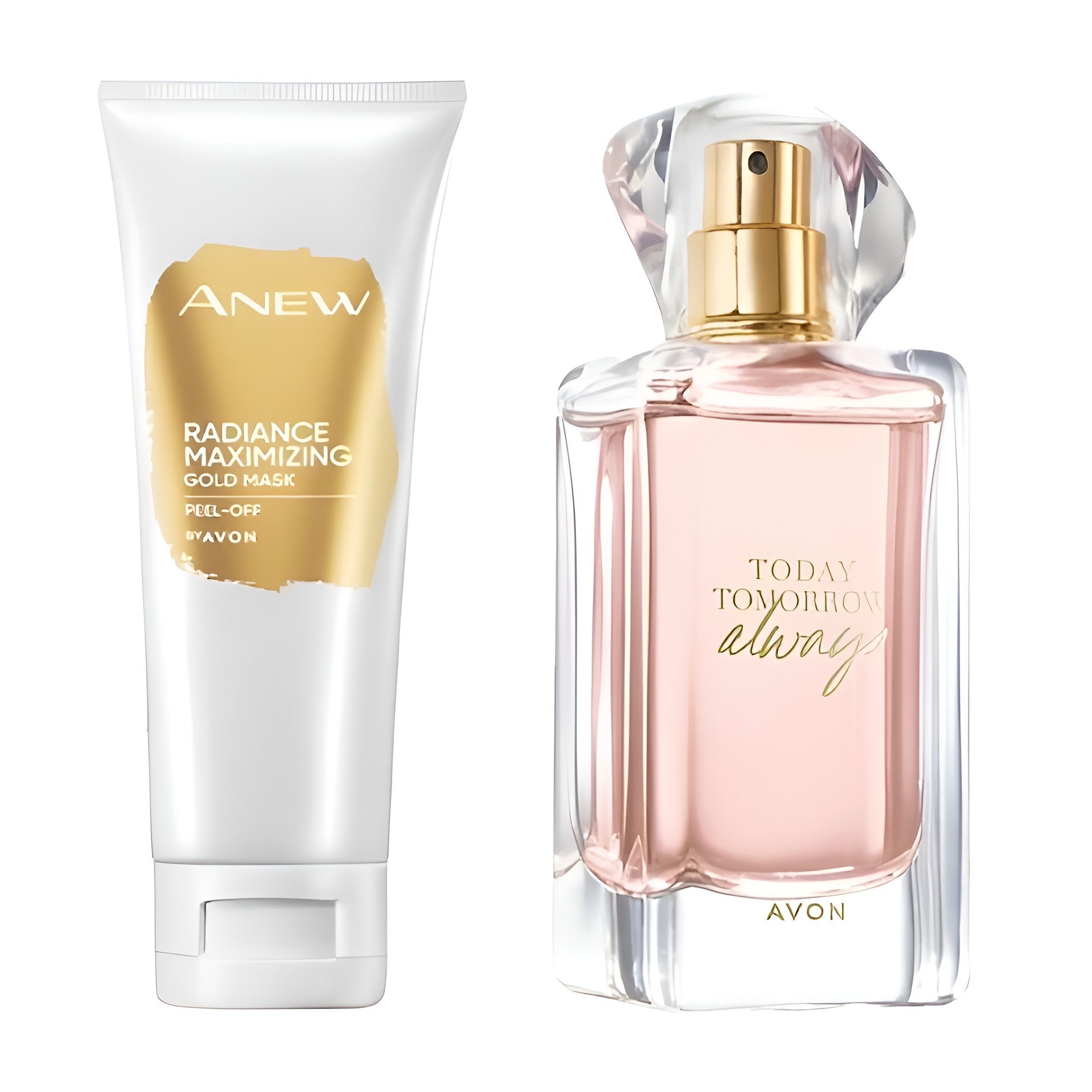 AVON Cosmetics Pflege-Geschenkset TTA ALWAYS für Sie Eau de Parfum Spray  für frauen Gesicht Gold Maske Beauty, Elegante Geschenk Damen Duft  Geschenkidee Sandelholz Mandarinenblüte