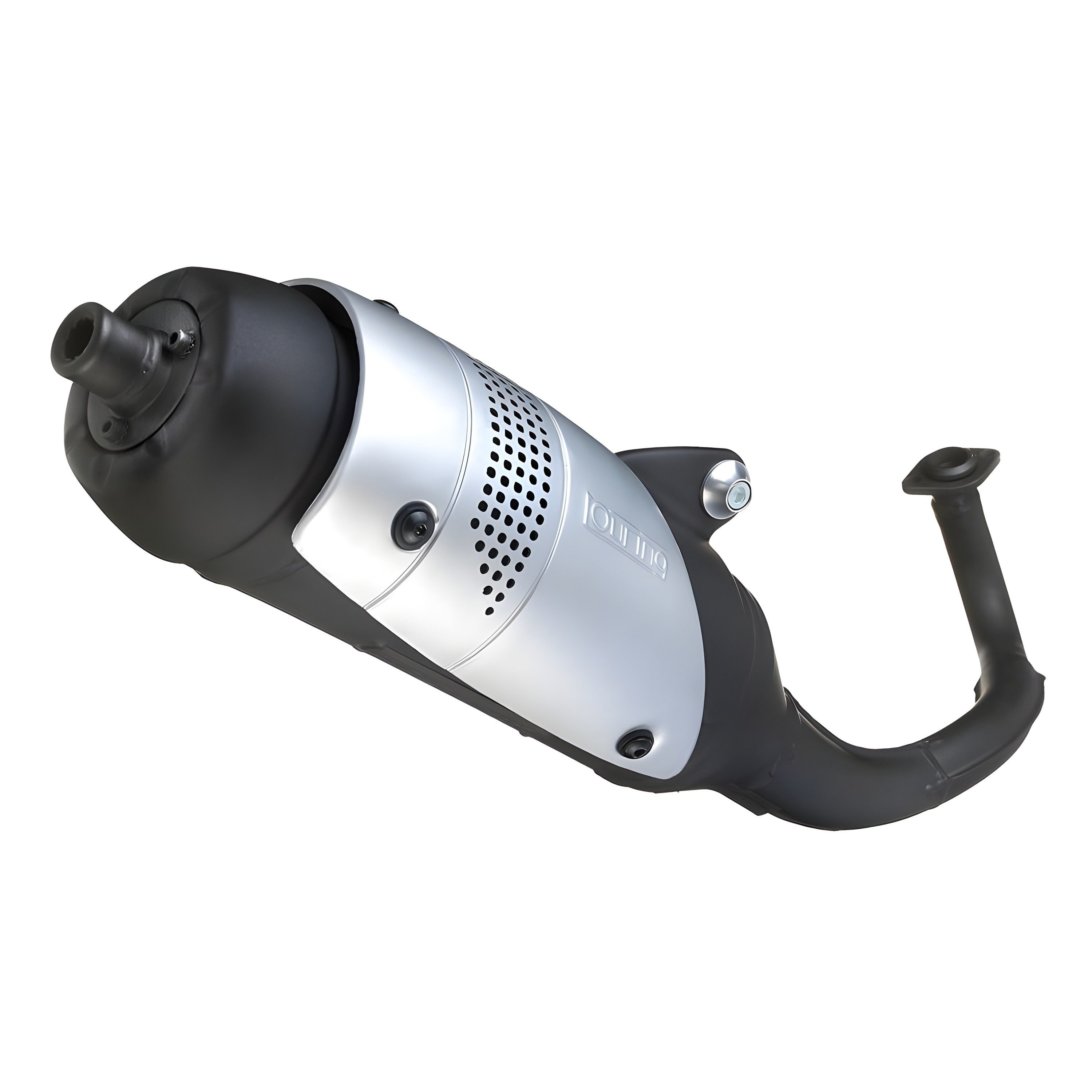 LeoVince Auspuff-Flexrohr Auspuffanlage TOURING Stahl schwarz matt mit ABE für Piaggio Zip 2 50