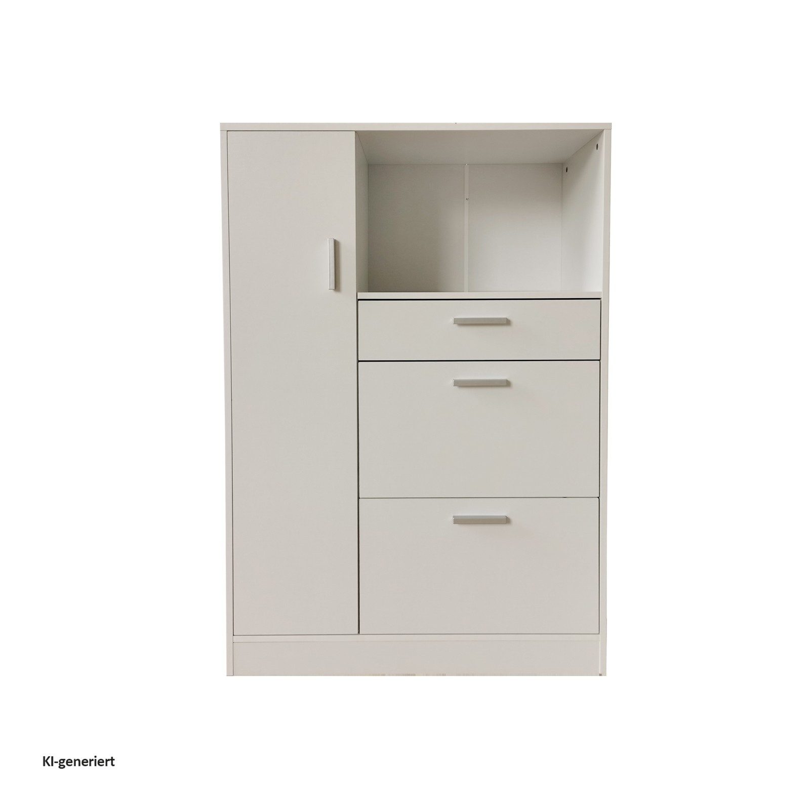 HTI-Line Küchenbuffet Küchenschrank Kombi L Blanca (Stück, 1-St., 1 Küchenschrank Kombi L Blanca) Küchenbuffet Mehrzweckschrank Mikrowellenschrank