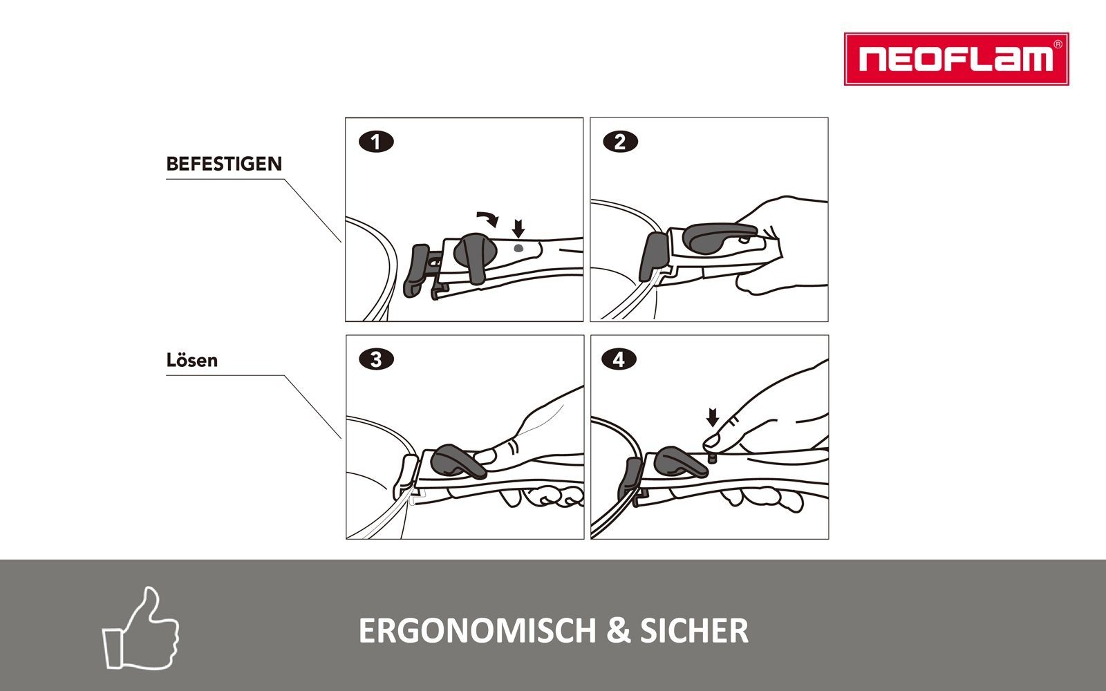 NEOFLAM® Pfannen-Set MIDAS Plus 8 tlg. Set - Eisblau, (8-tlg)