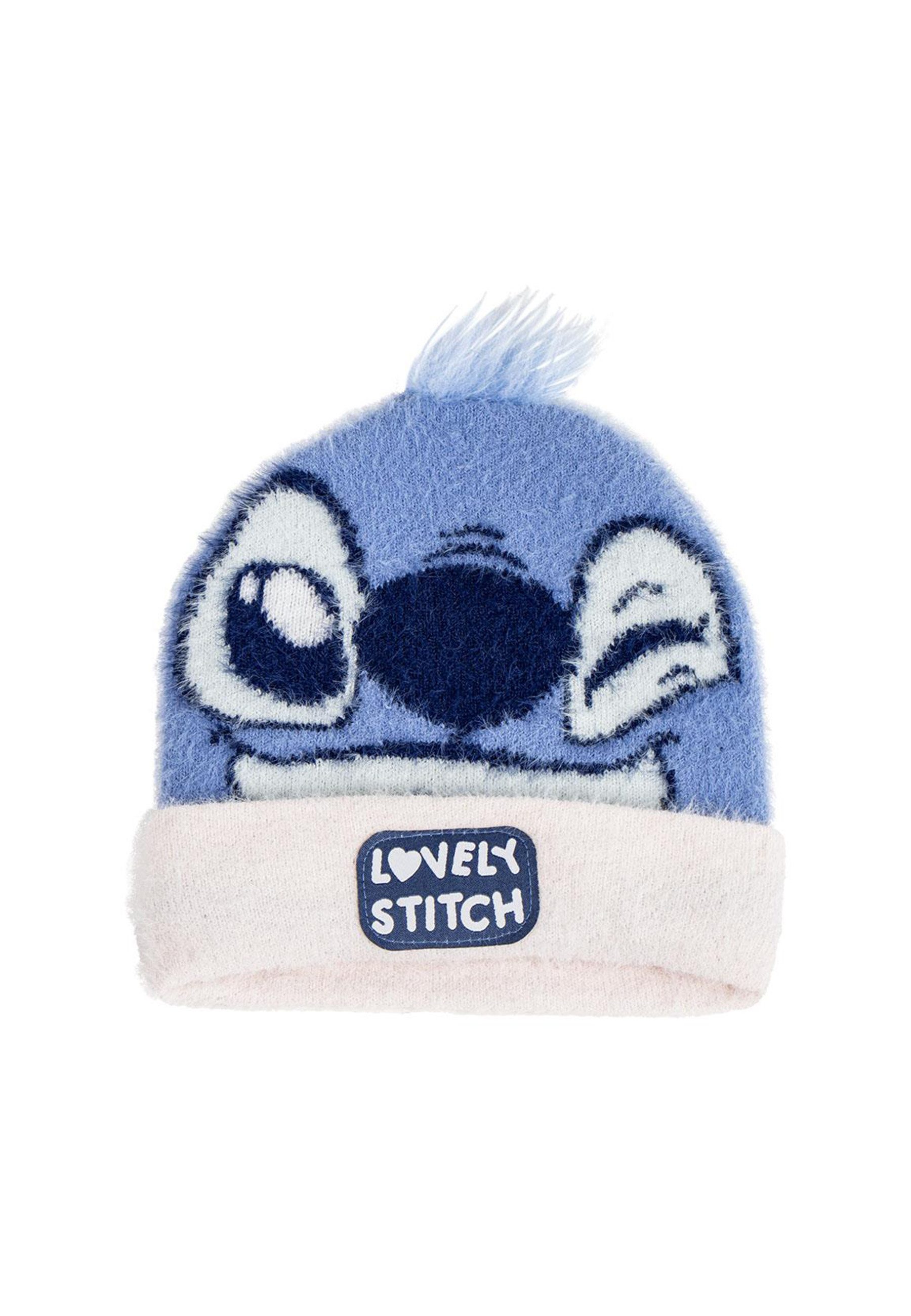 Disney Beanie Strickmütze Lovely Stitch Blue (Set)