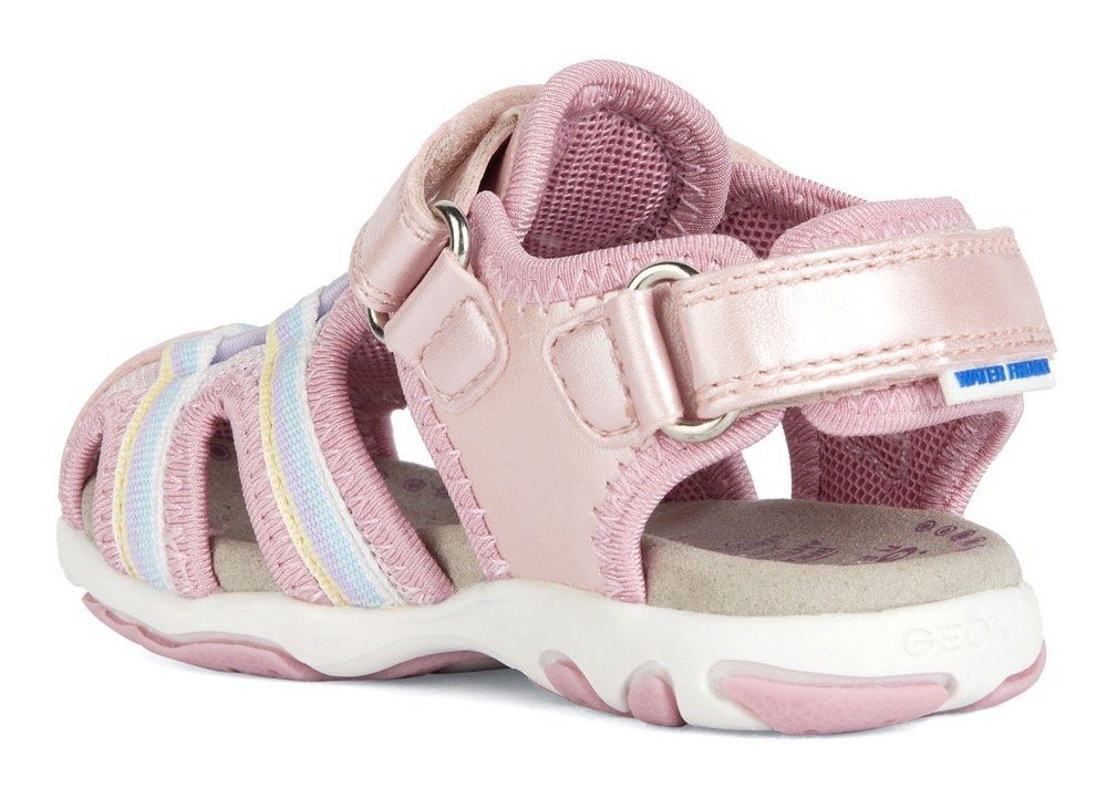 Eis-Motiv GIR Geox süßem Sandale SANDAL der mit rosa-metallic-pastelfarben B FLAFFEE Seite an