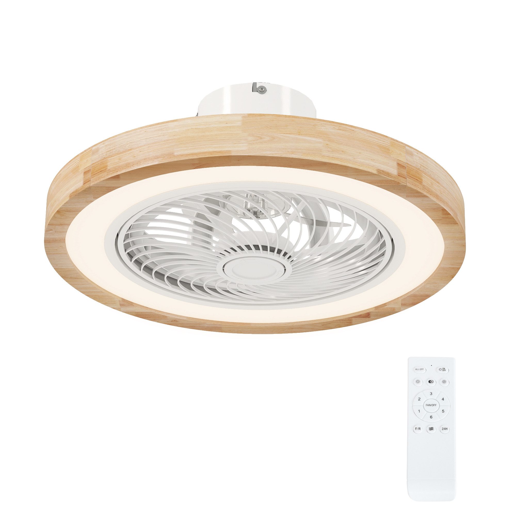 Novzep Deckenventilator Deckenventilator mit Lampe, Fernbedienung & 6 Gesch günstig online kaufen