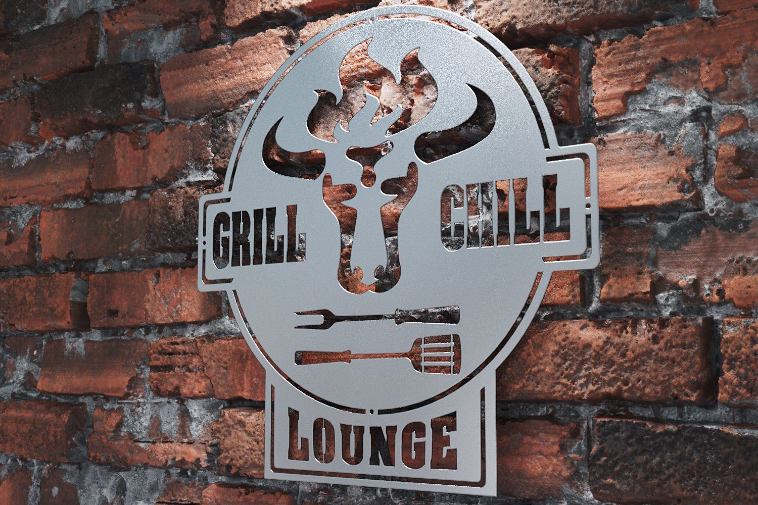 teileplus24 Wanddekoobjekt CG01 Gartenschild Grill Schild günstig online kaufen
