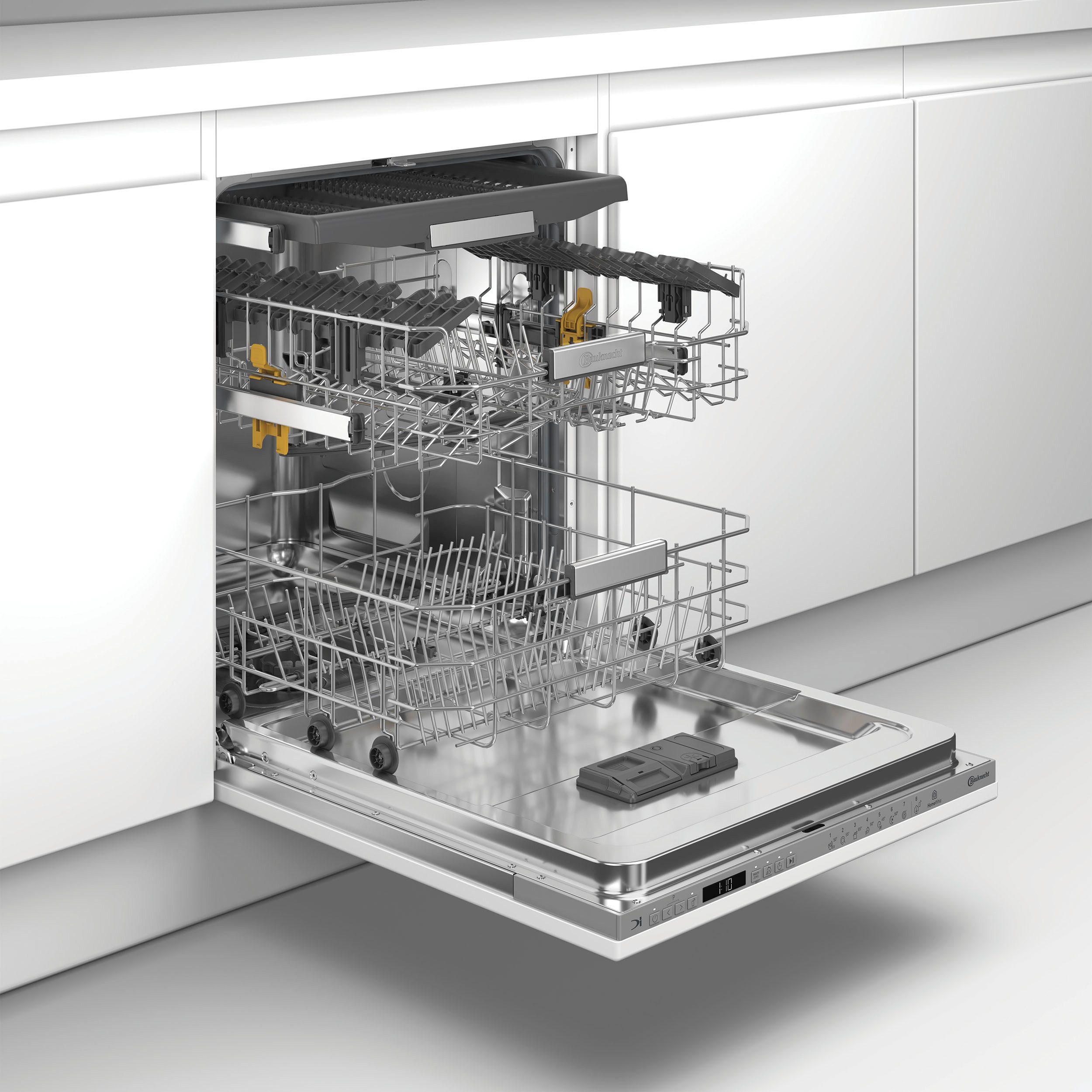 BAUKNECHT vollintegrierbarer Geschirrspüler OBIC Ecosilent2 9760, 9,5 l, 14 Maßgedecke, ActiveDry – automatische Türöffnung für bessere Trocknungsergebnisse – Bild 4 von 5