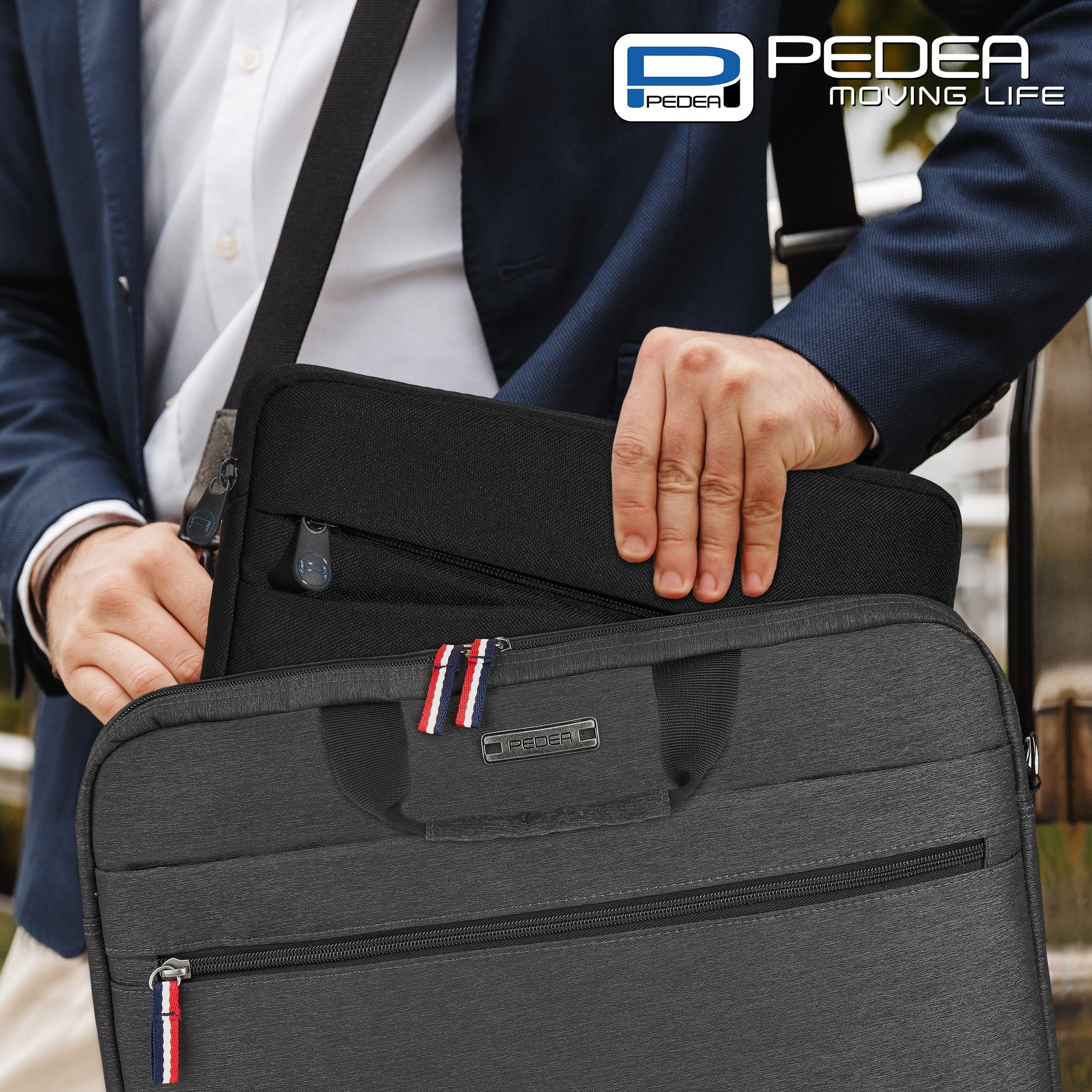 PEDEA Tablettasche FASHION Tablet Hülle mit Polsterung 10,1 / 11 Zoll (kompatible mit iPad, Huawei MatePad, Lenovo Tab, Samsung Galaxy Tab), Schutzhülle mit einer dicken Polsterung und weichem Innenfutter