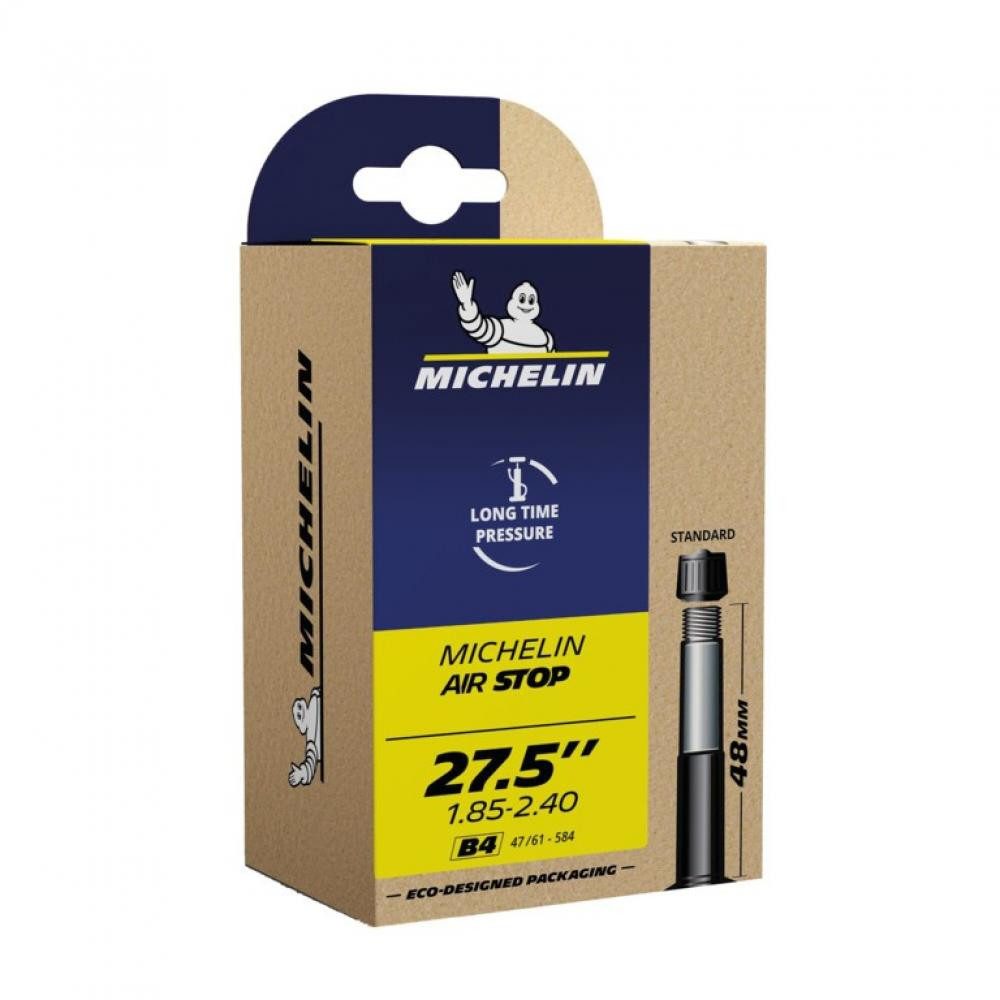 Michelin Fahrradschlauch Michelin Schlauch B4 Airstop 27.5x1.85-2.40 47/61-584 AV 48 mm