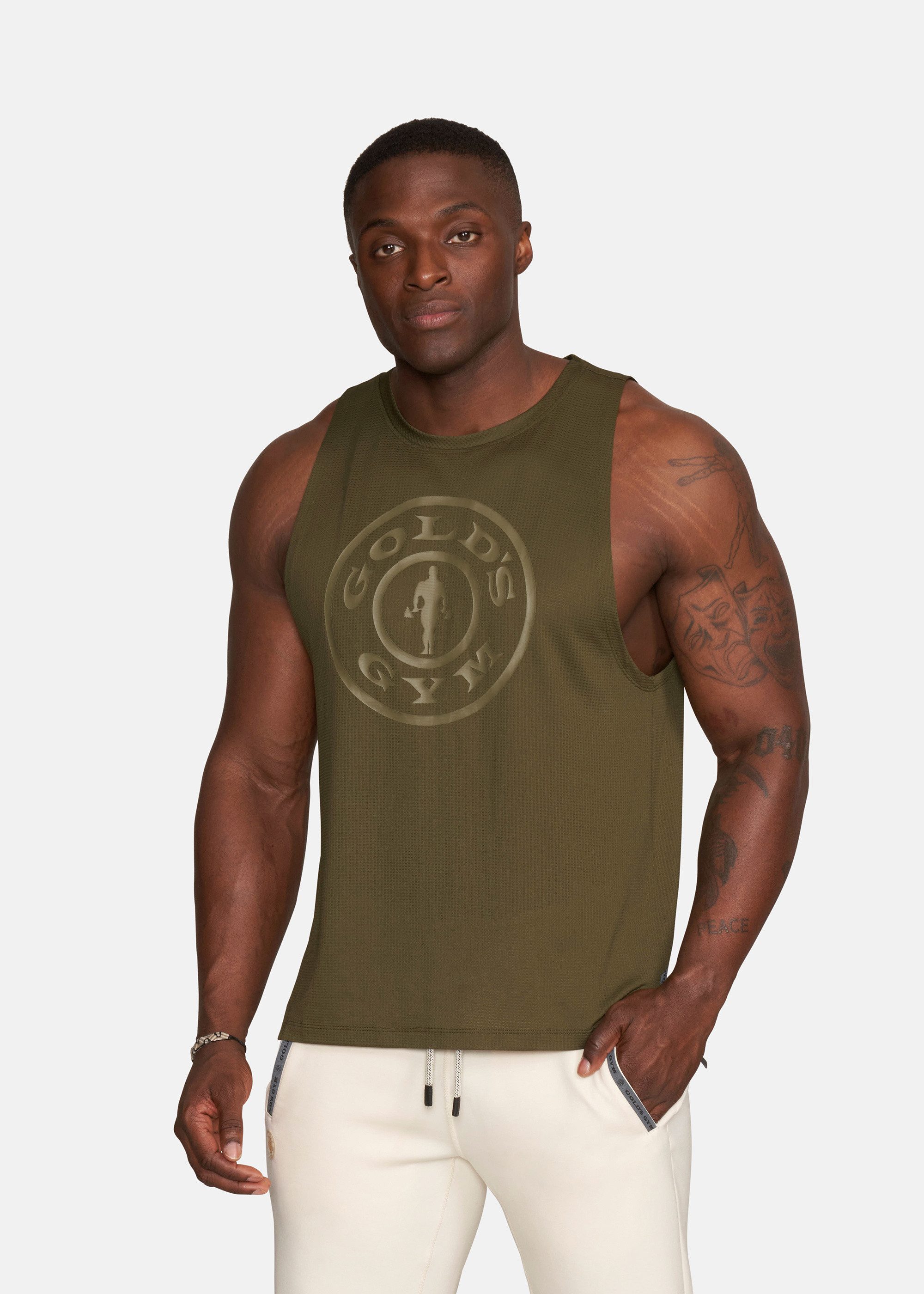 GOLD'S GYM APPAREL Tanktop PIERCE nachhaltige Materialien, atmungsaktiv, schnelltrocknend