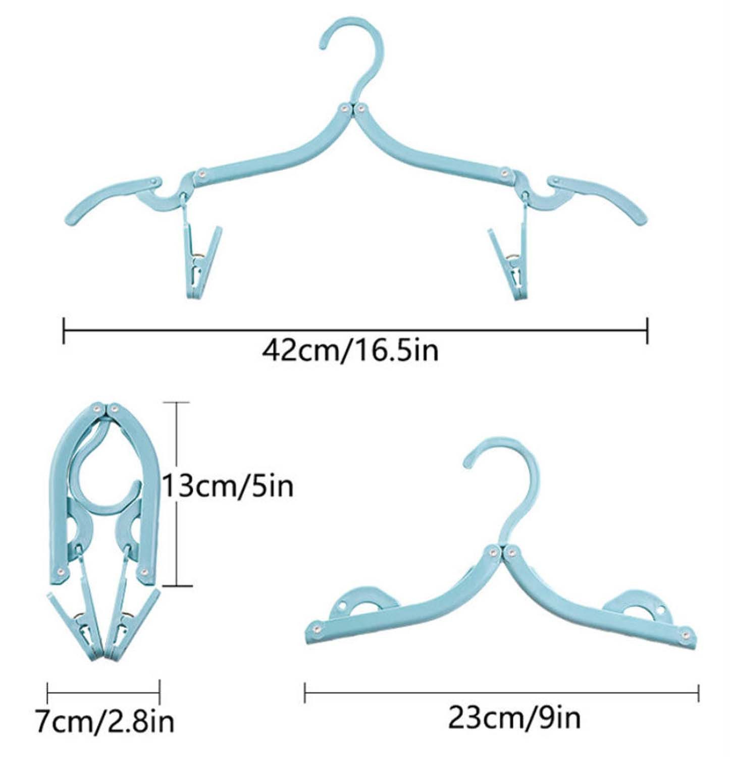 trends for living Kleiderbügel Zusammenklappbarer Reisekleiderständer mit Aufbewahrungstasche, tragbarer Wäschetrockner für Geschäftsreisen und Urlaub